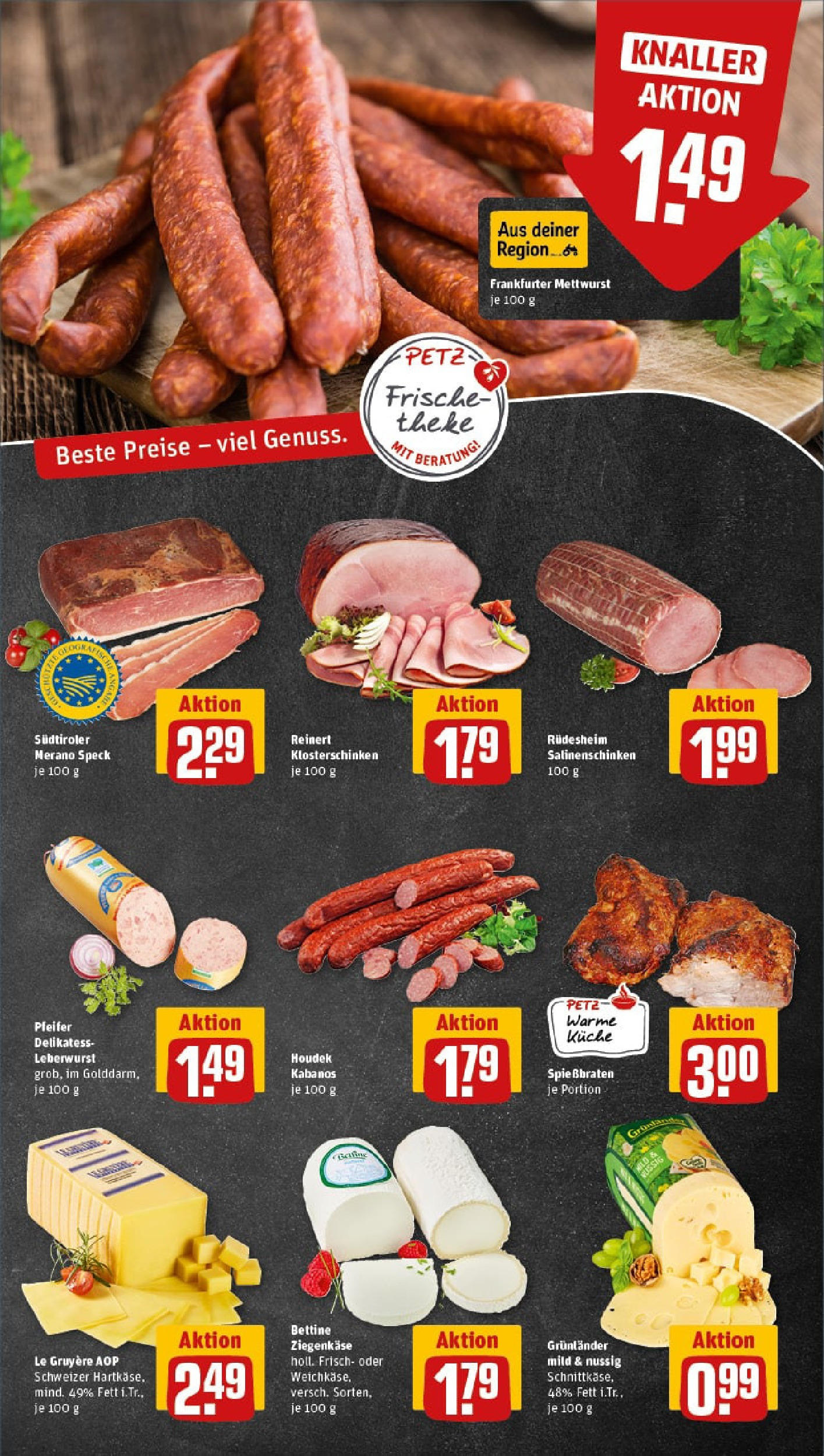 REWE Prospekt ab 11.08.2025 zum Blättern » Angebote | Seite: 9 | Produkte: Ziegenkäse, Küche, Grunlander REWE Prospekt ab 11.08.2025 zum Blättern » Angebote | Seite: 9 | Produkte: Ziegenkäse, Küche, Grunlander
