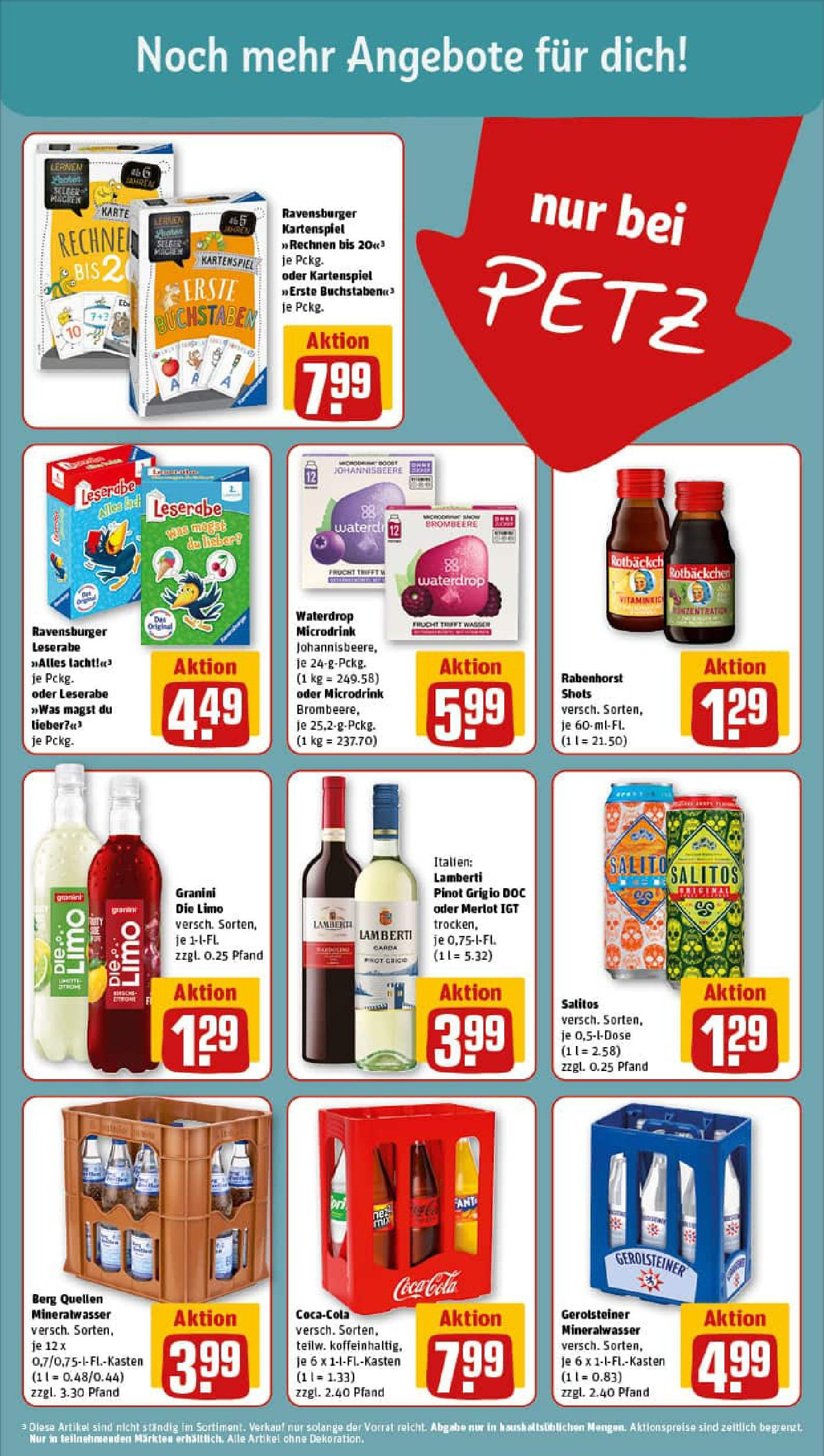 REWE Prospekt ab 11.08.2025 zum Blättern » Angebote | Seite: 15 | Produkte: Cola, Mineralwasser, Granini, Gerolsteiner REWE Prospekt ab 11.08.2025 zum Blättern » Angebote | Seite: 15 | Produkte: Cola, Mineralwasser, Granini, Gerolsteiner