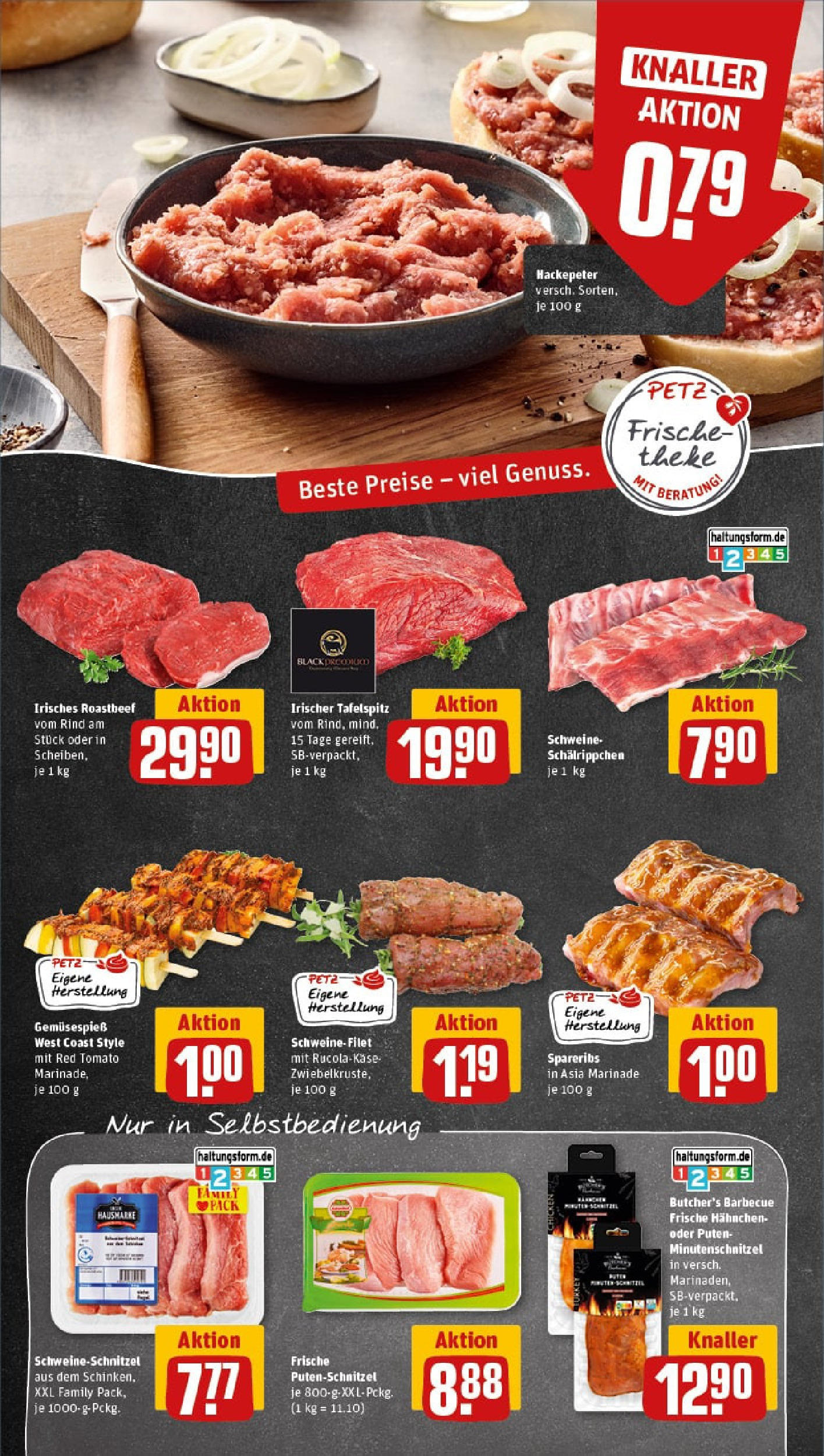 REWE Prospekt ab 11.08.2025 zum Blättern » Angebote | Seite: 8 | Produkte: Hahnchen, Schnitzel, Roastbeef, Steak