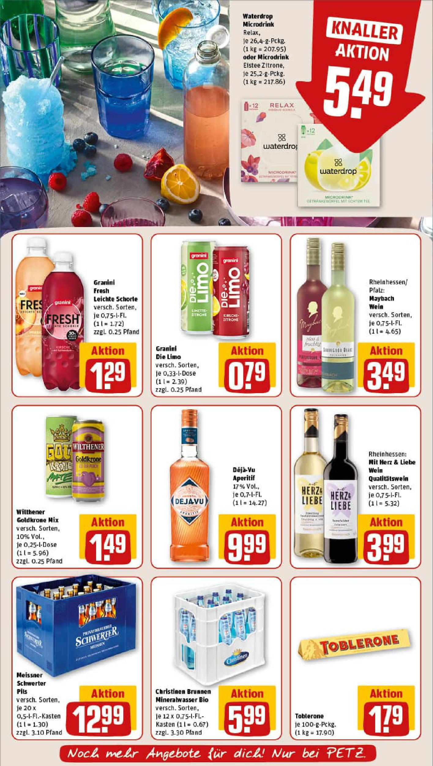 REWE Prospekt ab 11.08.2025 zum Blättern » Angebote | Seite: 11 | Produkte: Wilthener, Pils, Mineralwasser, Granini die limo