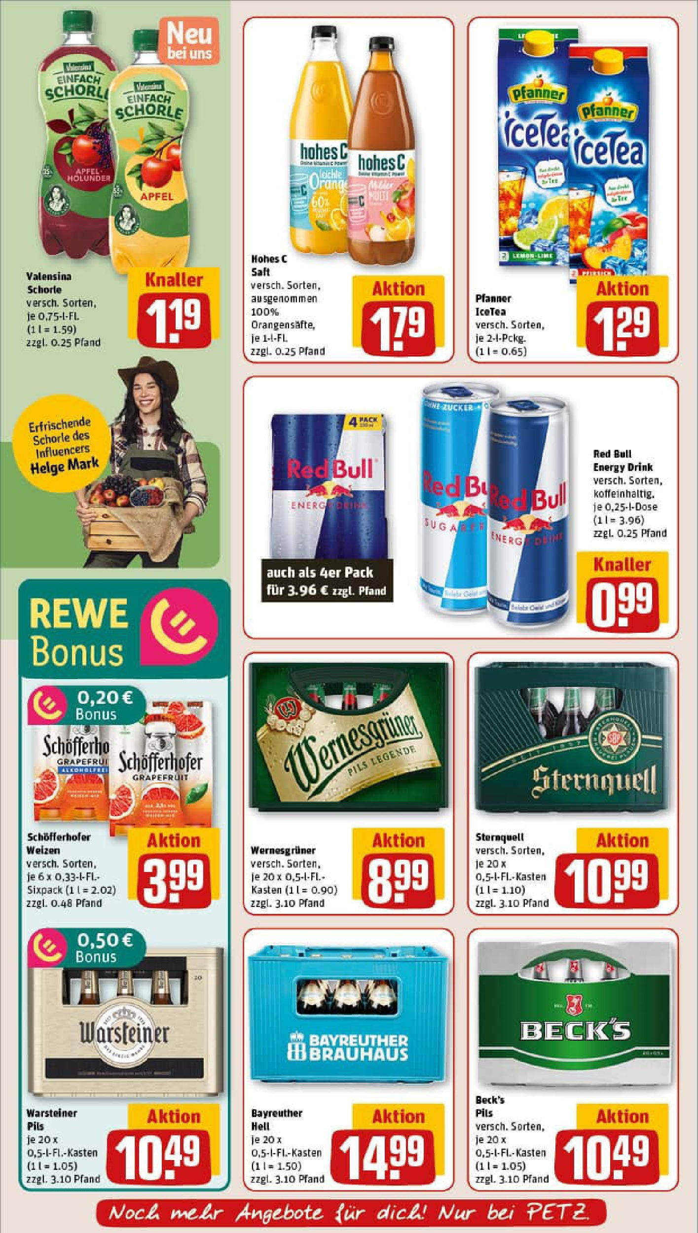 REWE Prospekt ab 11.08.2025 zum Blättern » Angebote | Seite: 20 | Produkte: Pils, Äpfel, Zucker, Hohes c
