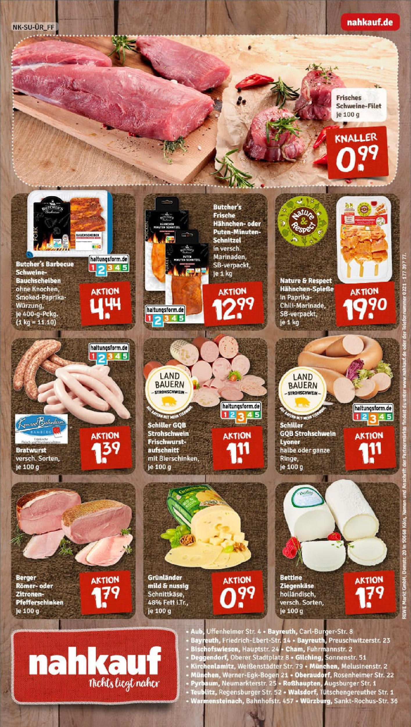REWE Prospekt ab 11.08.2025 zum Blättern » Angebote | Seite: 8 | Produkte: Hahnchen, Ziegenkäse, Bratwurst, Grunlander REWE Prospekt ab 11.08.2025 zum Blättern » Angebote | Seite: 8 | Produkte: Hahnchen, Ziegenkäse, Bratwurst, Grunlander