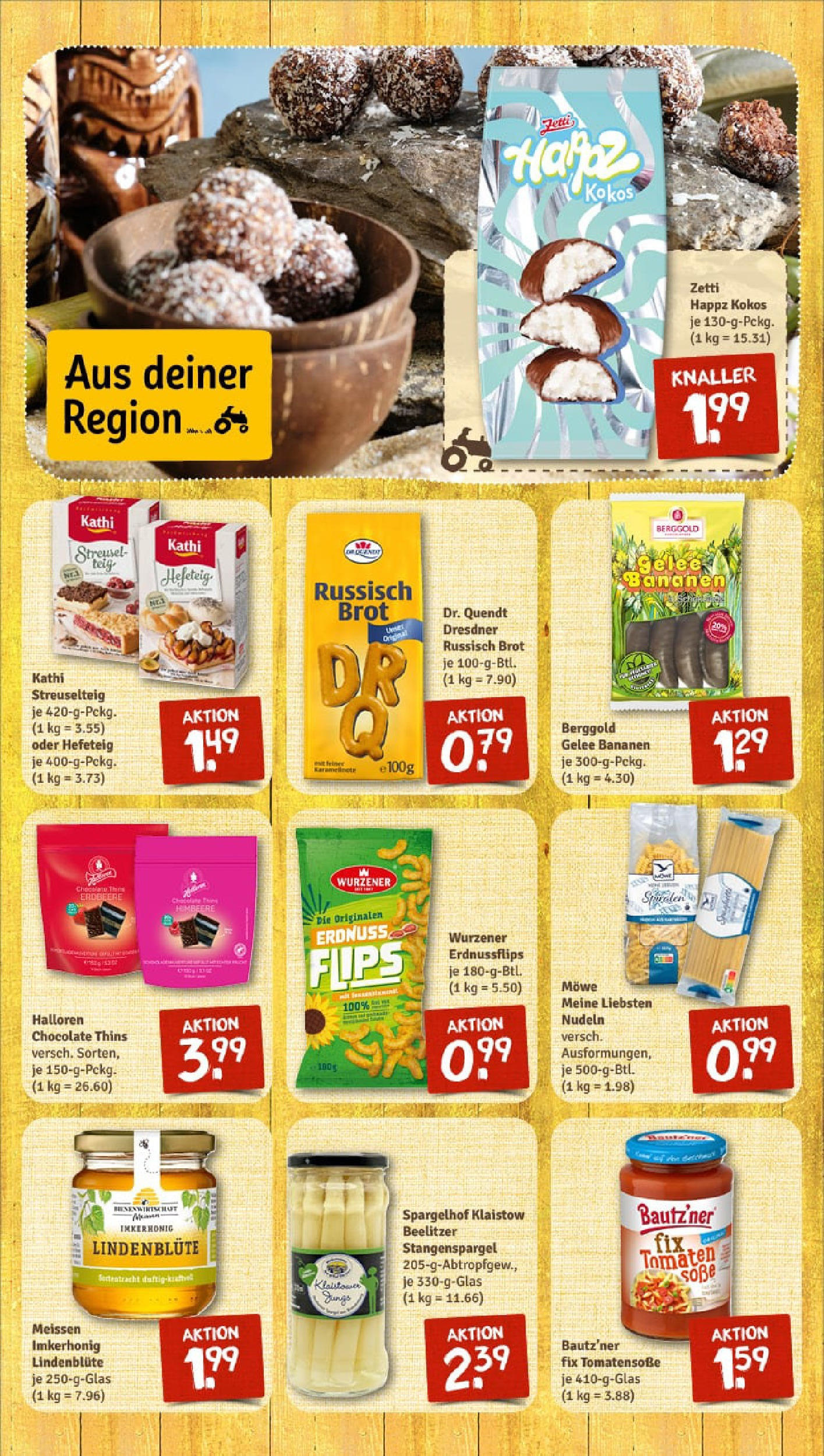 REWE Prospekt ab 11.08.2025 zum Blättern » Angebote | Seite: 10 | Produkte: Bananen, Tomaten, Brot, Nudeln