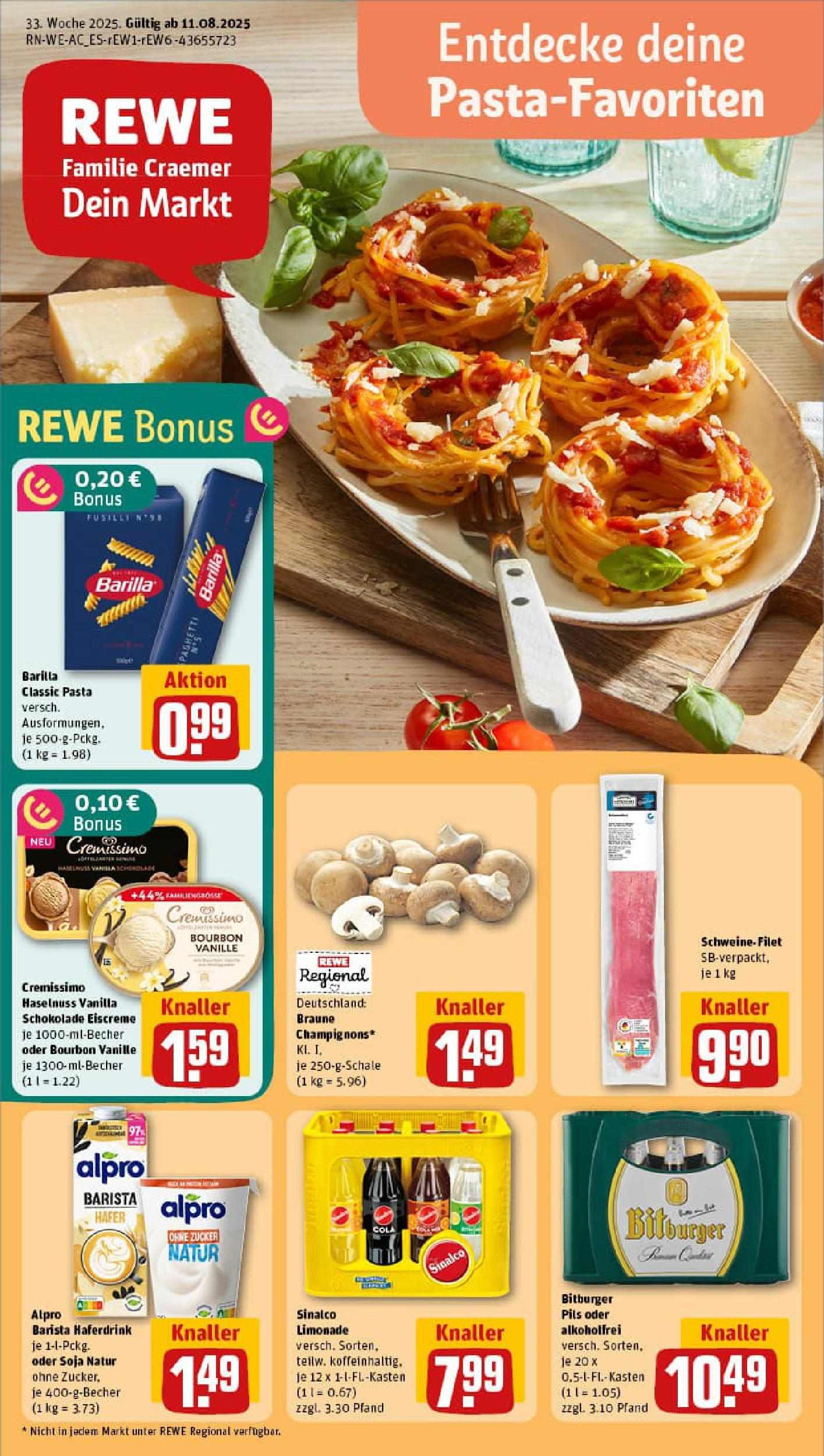 REWE Prospekt ab 11.08.2025 nächste Woche - Prospekt Euskirchen	