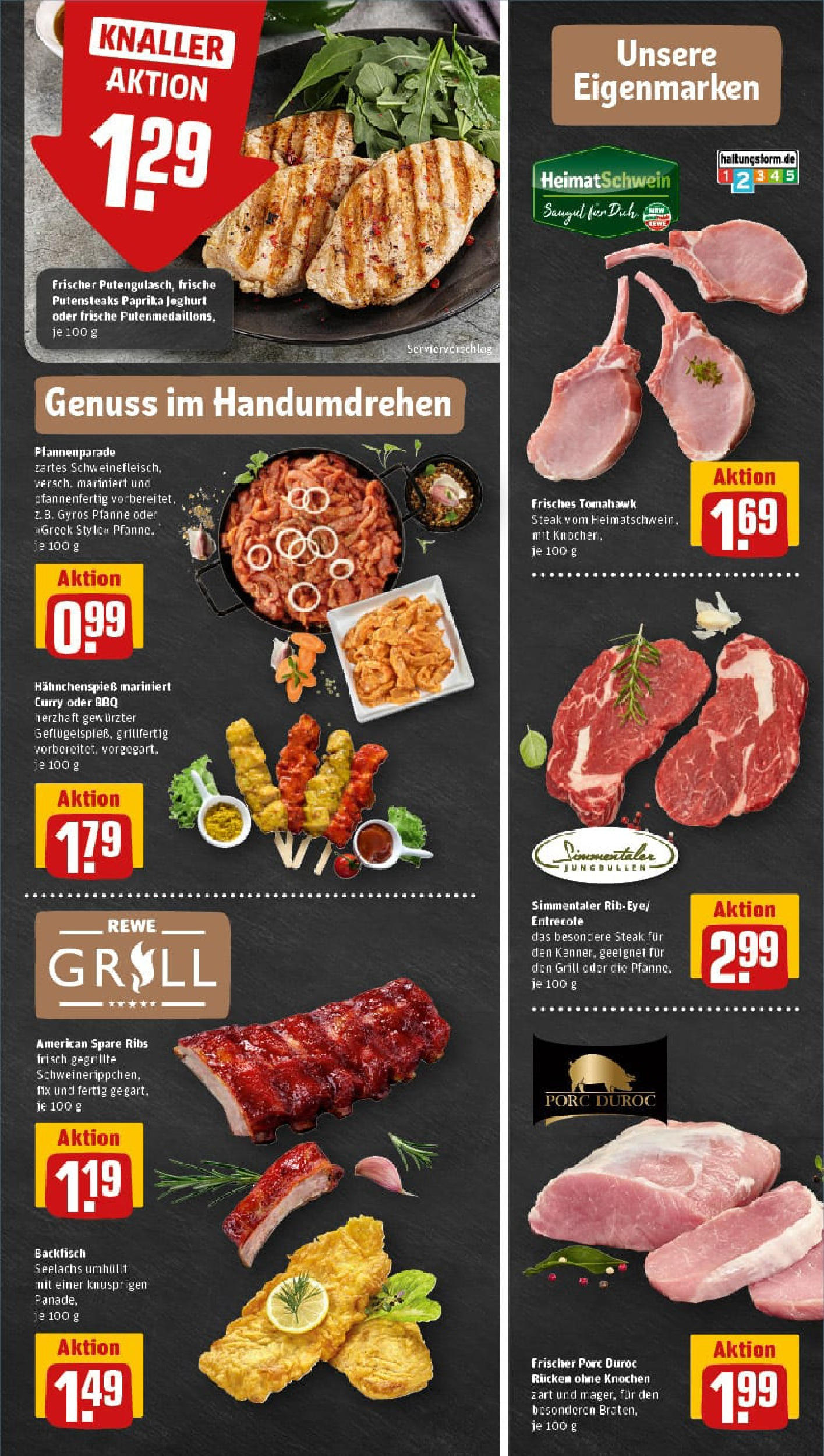 REWE Prospekt ab 11.08.2025 zum Blättern » Angebote | Seite: 7 | Produkte: Joghurt, Entrecote, Paprika, Steak