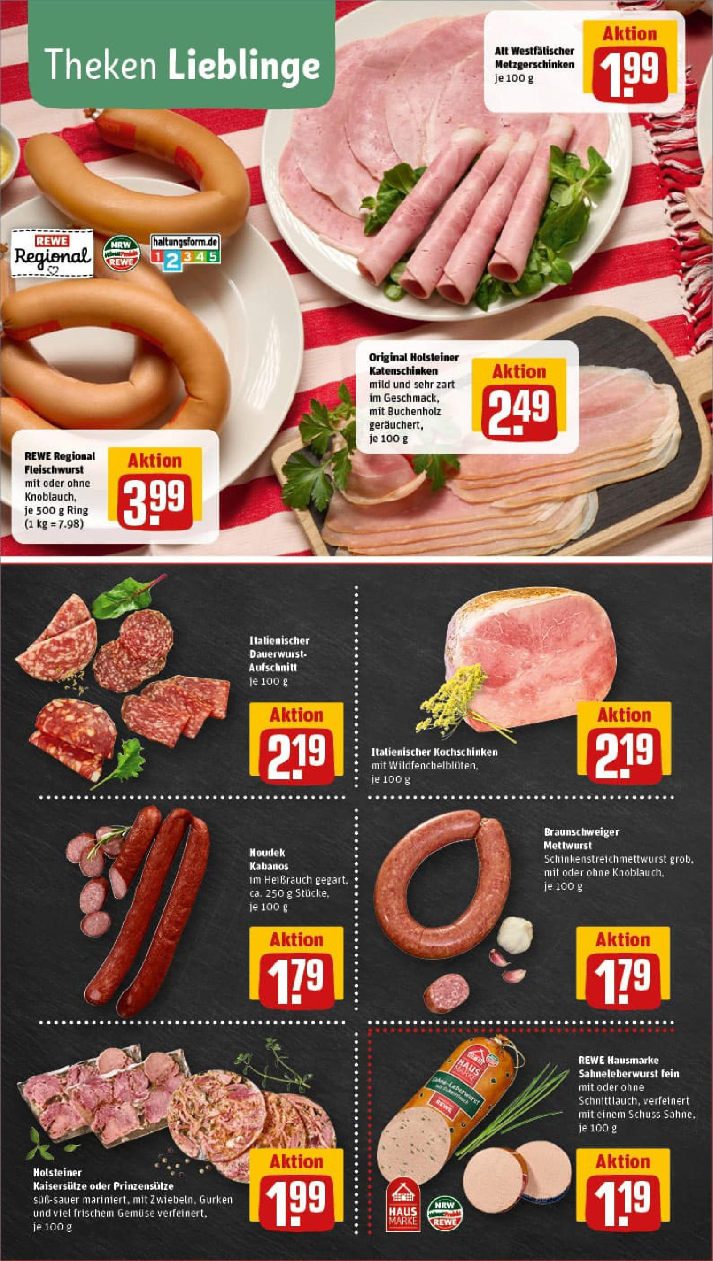 REWE Prospekt ab 11.08.2025 zum Blättern » Angebote | Seite: 8 | Produkte: Gemüse, Salami, Gurken