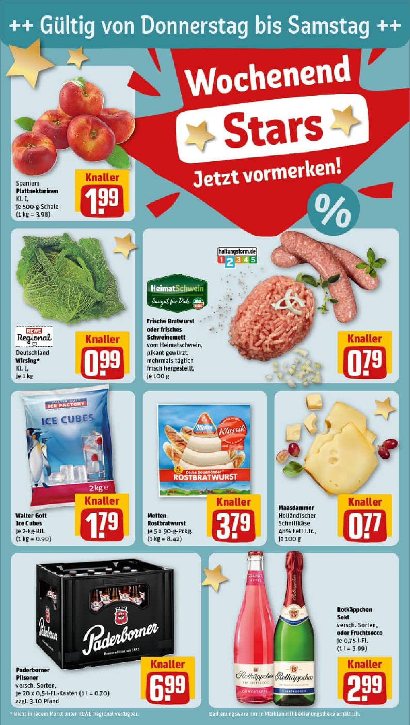 REWE Prospekt ab 11.08.2025 zum Blättern » Angebote | Seite: 23 | Produkte: Rotkappchen sekt, Bratwurst, Äpfel, Rotkäppchen