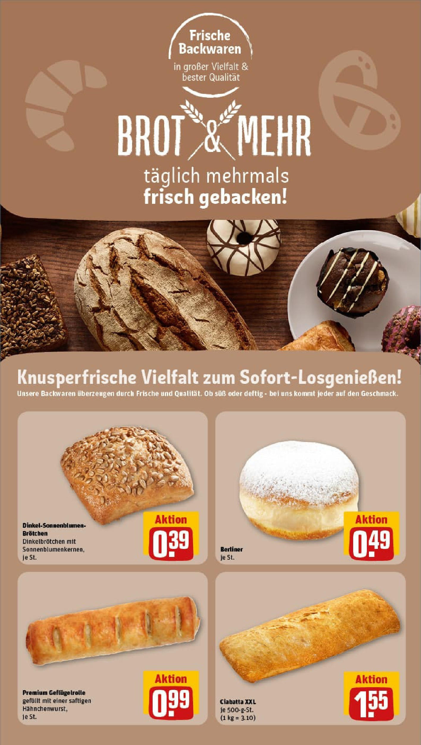 REWE Prospekt ab 11.08.2025 zum Blättern » Angebote | Seite: 24 | Produkte: Berliner, Brot