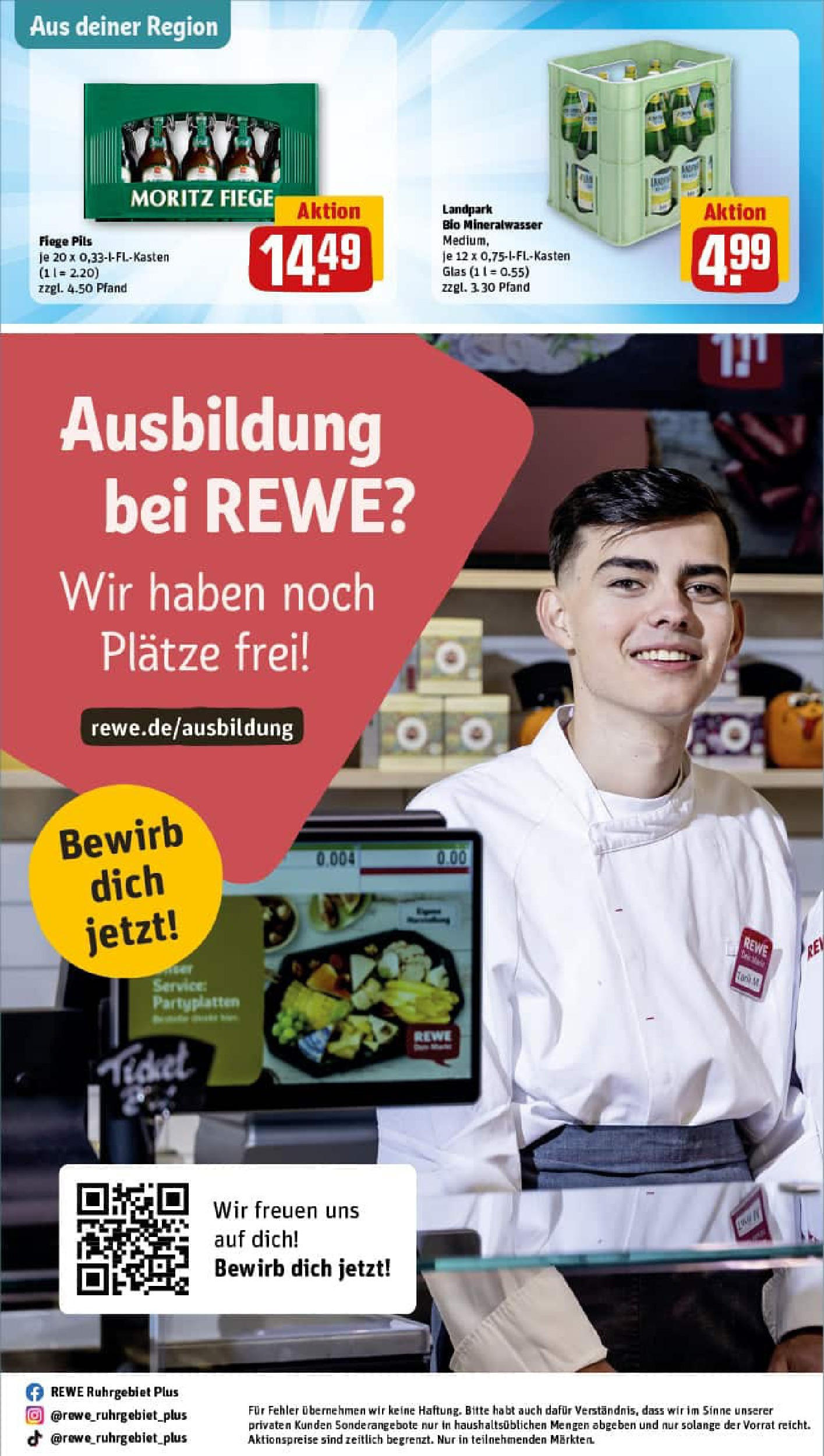 REWE Prospekt ab 11.08.2025 zum Blättern » Angebote | Seite: 26 | Produkte: Pils, Mineralwasser