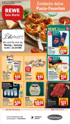 Rewe prospekt Weeze	 gültig ab dem 11.08.2025