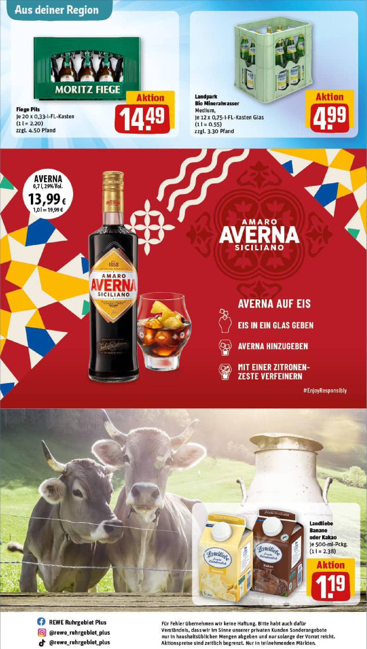 REWE Prospekt ab 11.08.2025 zum Blättern » Angebote | Seite: 23 | Produkte: Pils, Mineralwasser, Eis, Zitronen REWE Prospekt ab 11.08.2025 zum Blättern » Angebote | Seite: 23 | Produkte: Pils, Mineralwasser, Eis, Zitronen