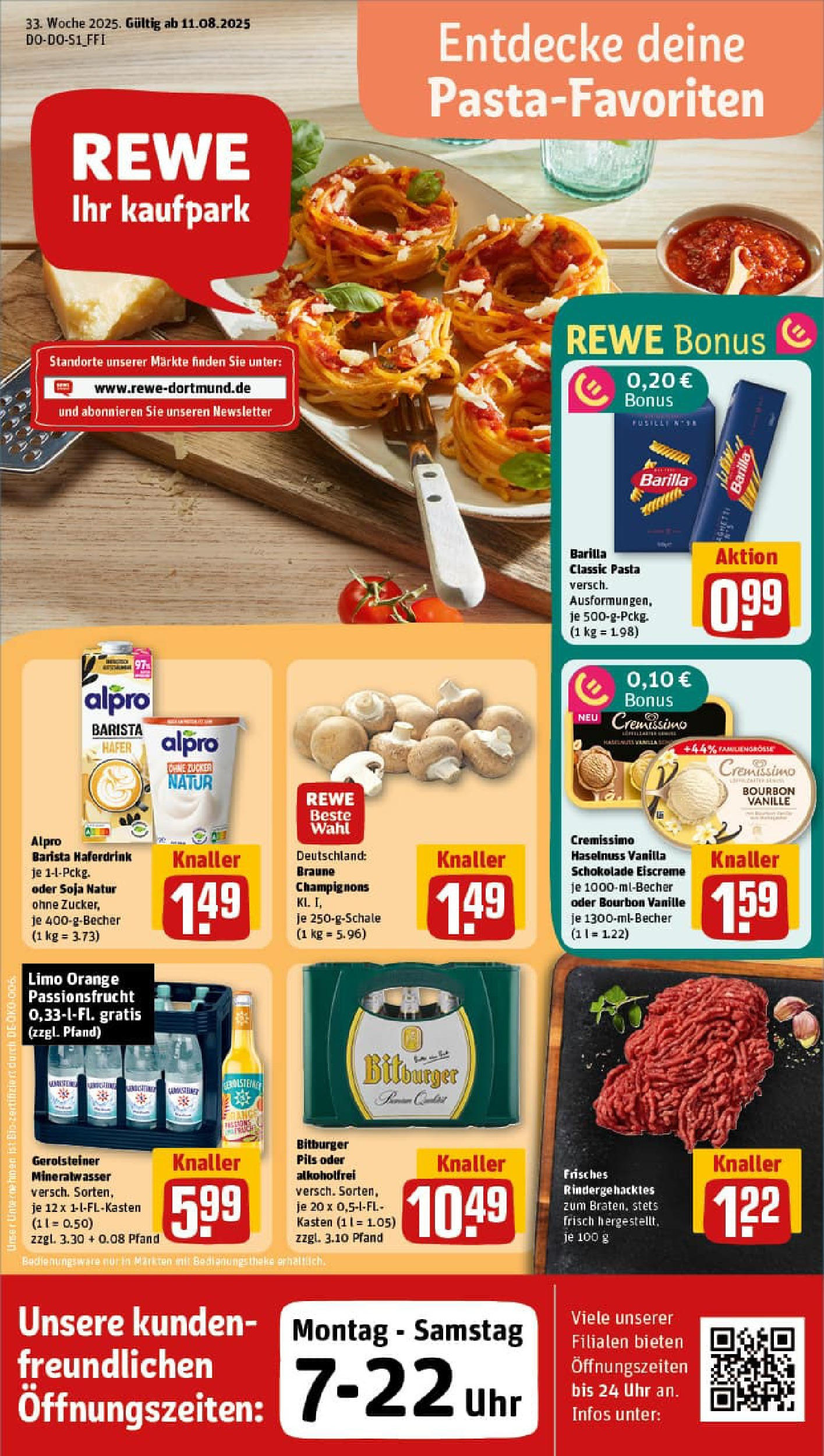 REWE Prospekt ab 11.08.2025 nächste Woche - Prospekt Schalksmühle	