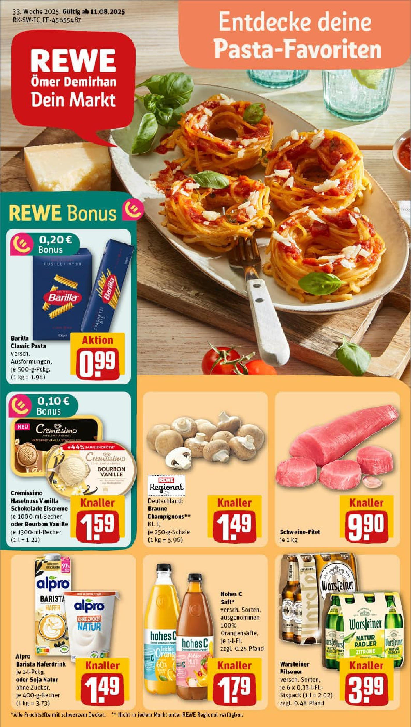 REWE Prospekt ab 11.08.2025 nächste Woche - Prospekt Kornwestheim	