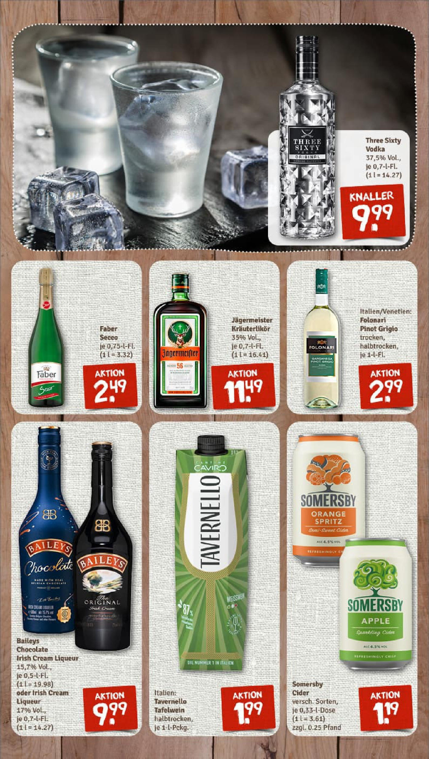 REWE Prospekt ab 11.08.2025 zum Blättern » Angebote | Seite: 10 | Produkte: Apple, Jägermeister, Baileys, Vodka