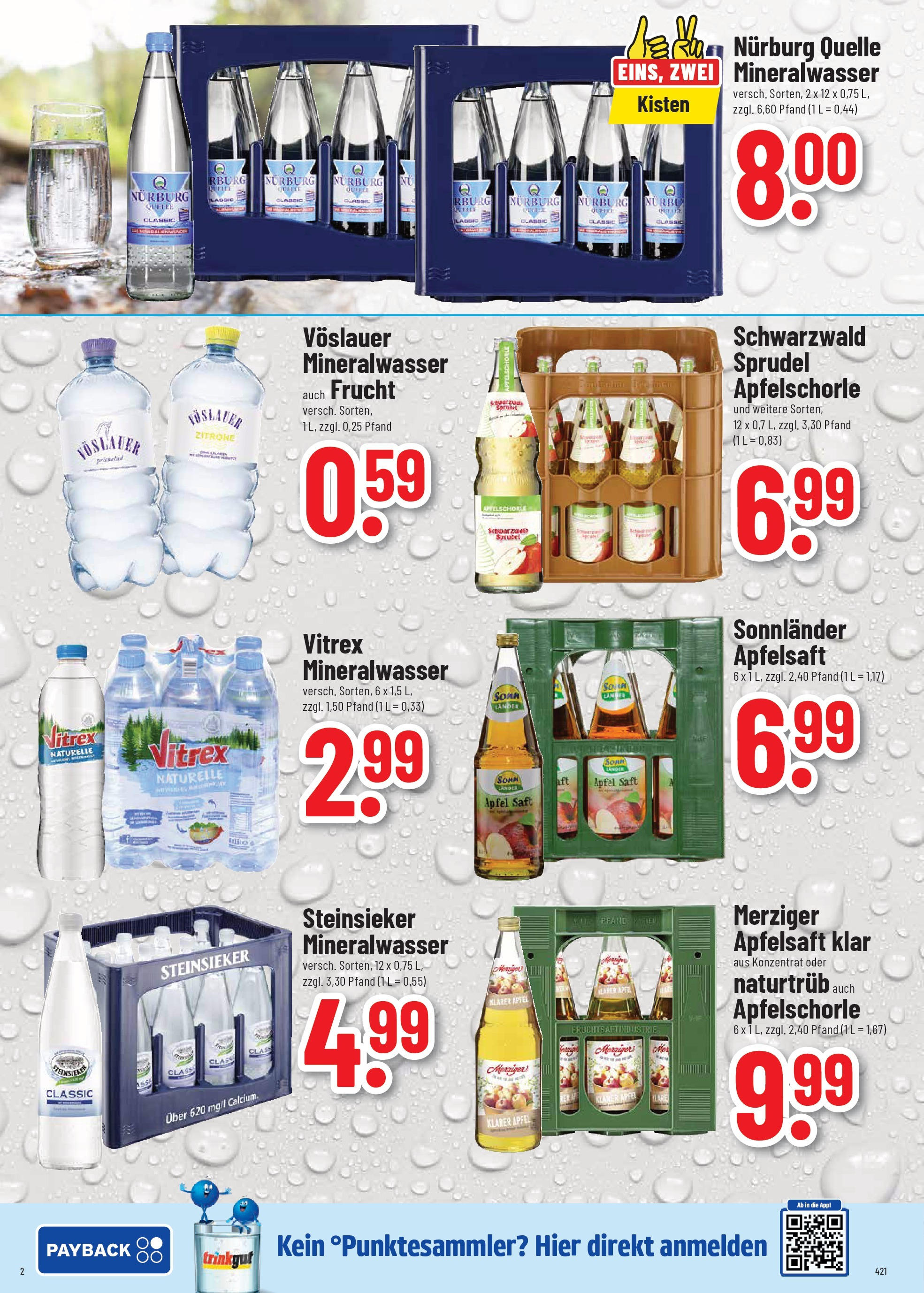 Trinkgut prospekt Wittlich	 (ab 11.08.2025) » Angebote online | Seite: 2 | Produkte: Äpfel, Apfelsaft, Mineralwasser, Zitrone