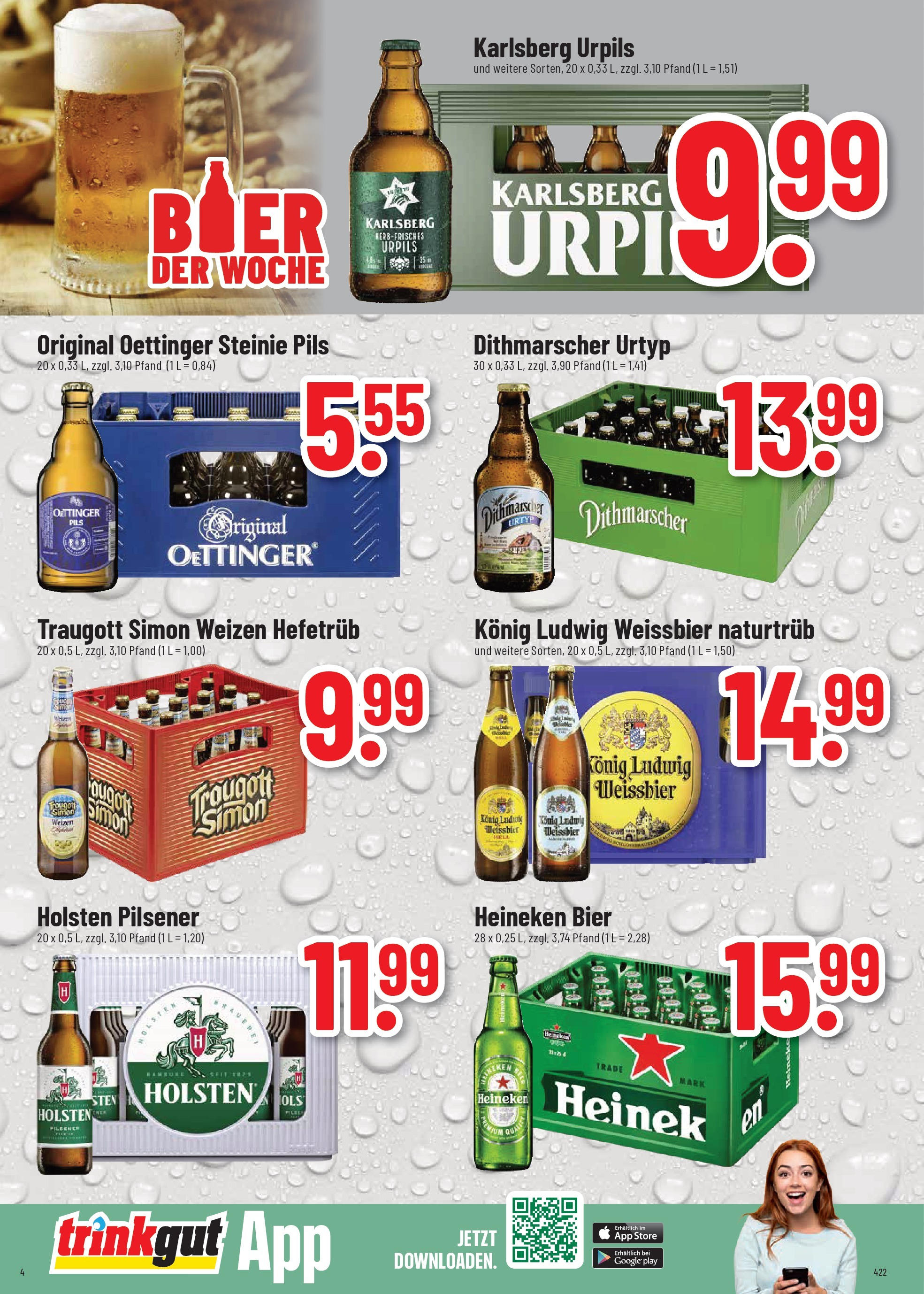Trinkgut prospekt Dillingen	 (ab 10.08.2025) » Angebote online | Seite: 4 | Produkte: Bier, Pils, Oettinger, Holsten