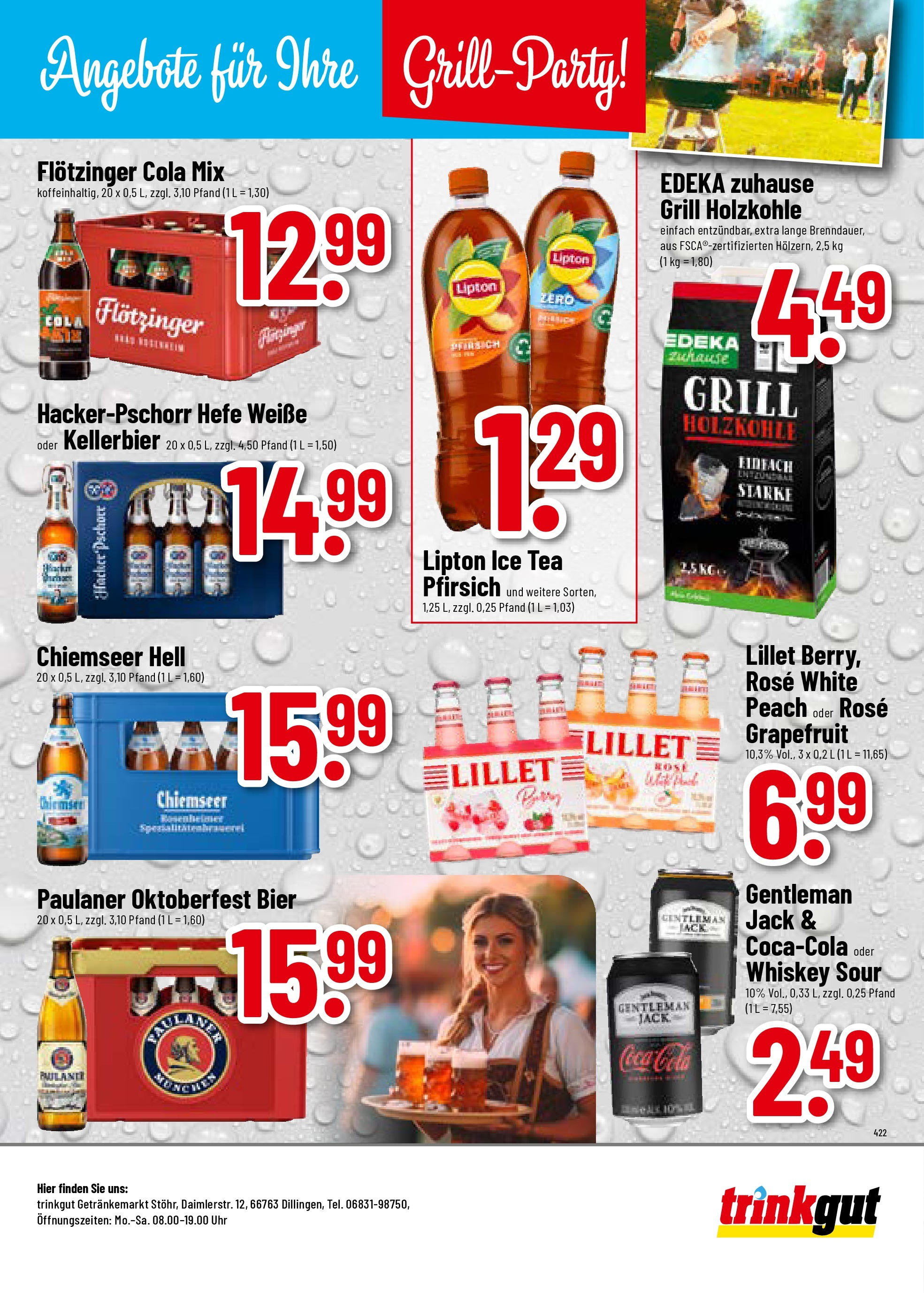 Trinkgut prospekt Dillingen	 (ab 10.08.2025) » Angebote online | Seite: 8 | Produkte: Cola, Lillet, Uhr, Paulaner