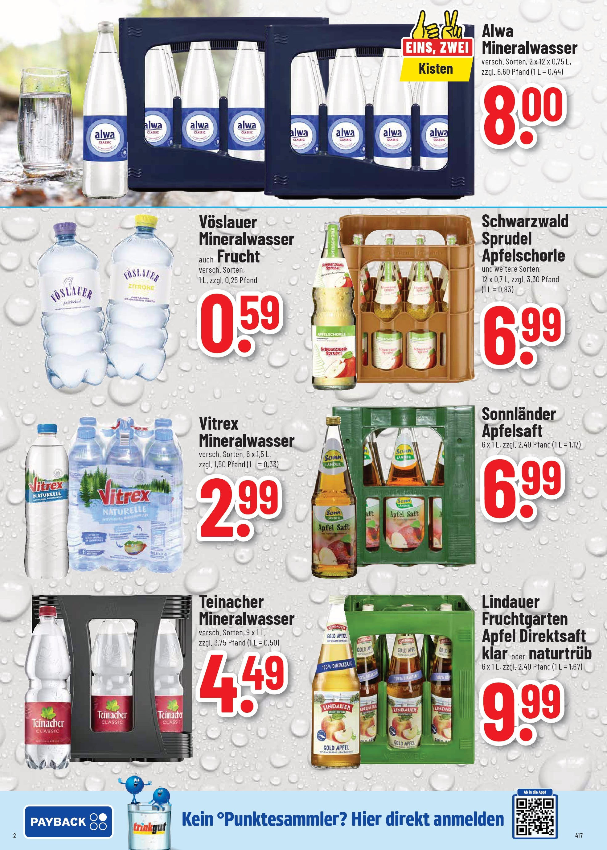 Trinkgut prospekt Crailsheim	 (ab 11.08.2025) » Angebote online | Seite: 2 | Produkte: Äpfel, Apfelsaft, Zitrone, Saft
