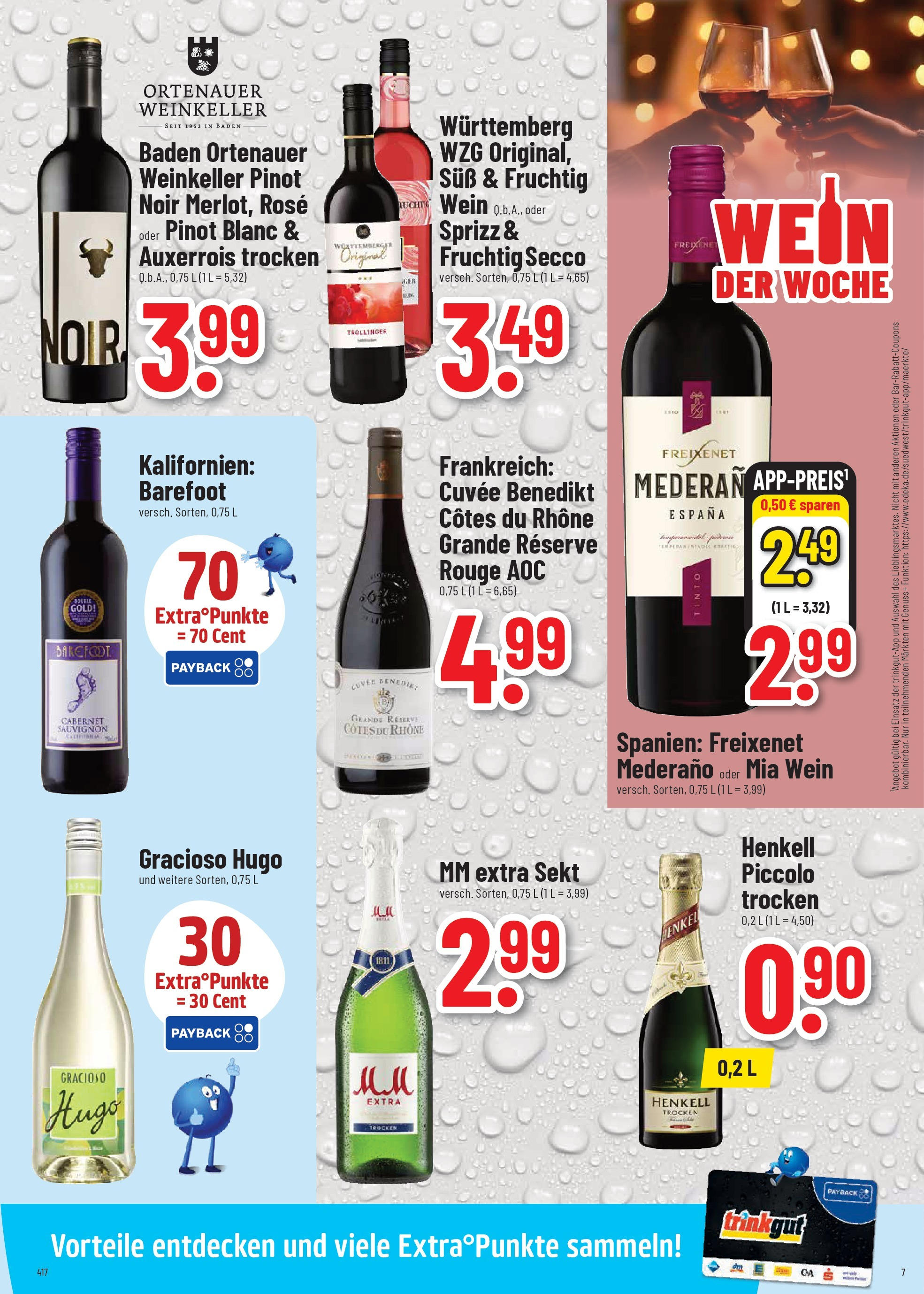 Trinkgut prospekt Crailsheim	 (ab 11.08.2025) » Angebote online | Seite: 7 | Produkte: Freixenet, Rouge, Wein, Hugo