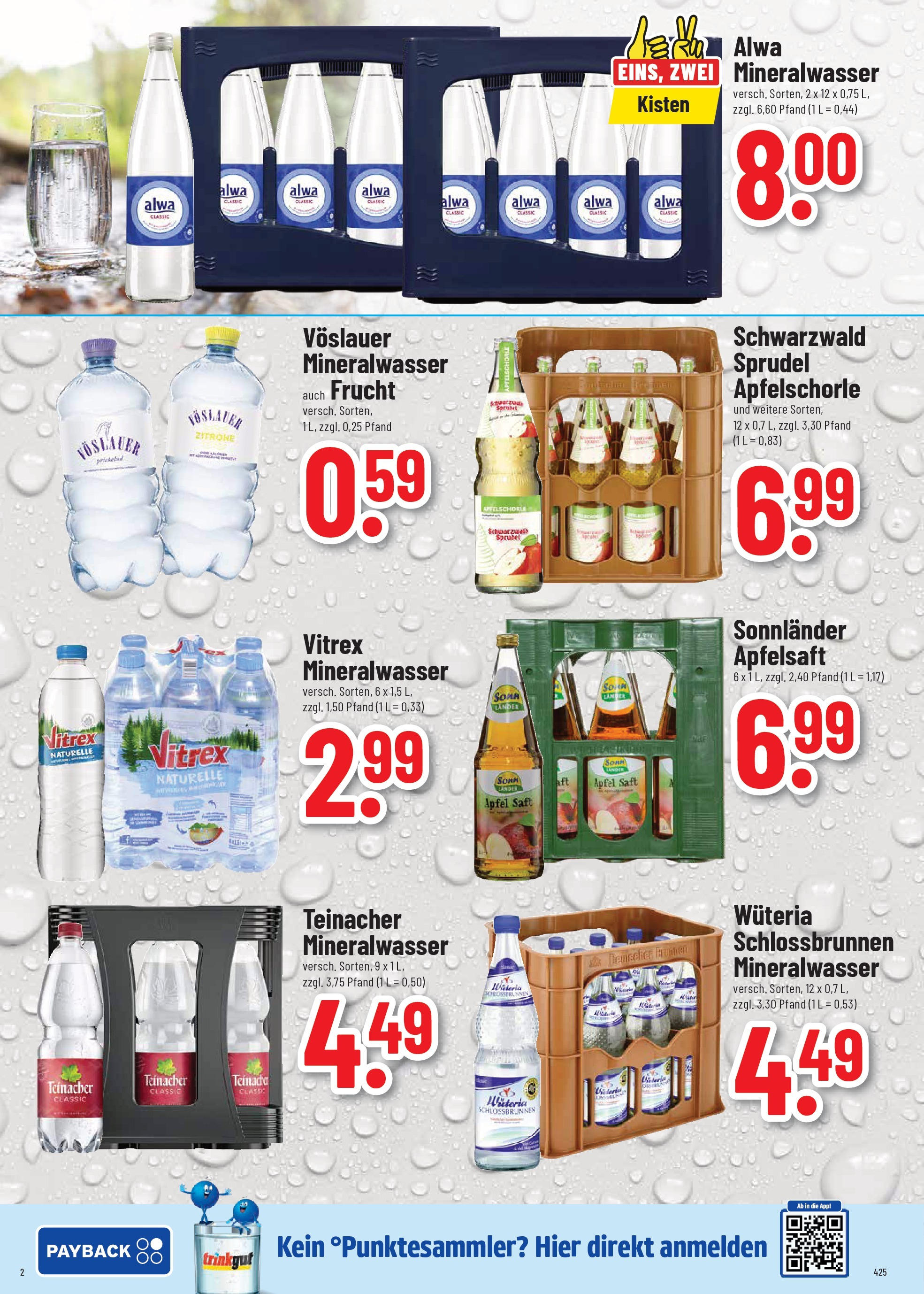 Trinkgut prospekt Dossenheim (ab 10.08.2025) » Angebote ab Montag | Seite: 2 | Produkte: Äpfel, Mineralwasser, Zitrone, Saft Trinkgut prospekt Dossenheim (ab 10.08.2025) » Angebote online | Seite: 2 | Produkte: Äpfel, Mineralwasser, Zitrone, Saft