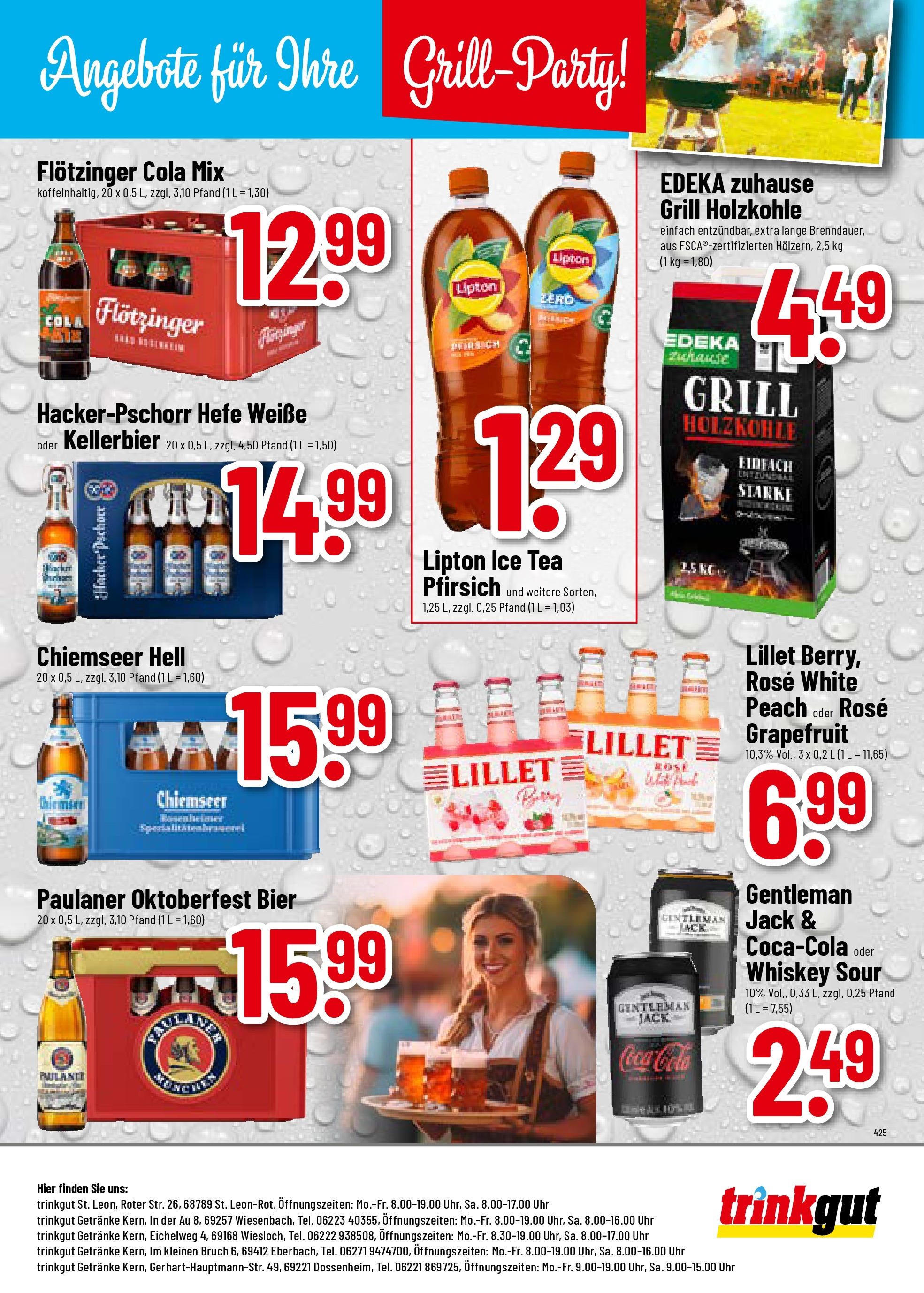 Trinkgut prospekt Dossenheim (ab 10.08.2025) » Angebote ab Montag | Seite: 8 | Produkte: Cola, Bier, Uhr, Paulaner Trinkgut prospekt Dossenheim (ab 10.08.2025) » Angebote online | Seite: 8 | Produkte: Cola, Bier, Uhr, Paulaner