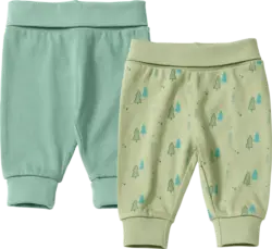 ALANA Hosen mit Mitwachsfunktion, Baum-Muster & Ripp-Struktur, grün, Gr. 56