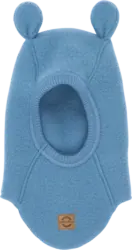 Mikk-Line Schlupfmütze mit Merinowolle & Ohren, blau, Gr. 86/92