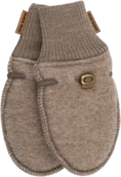 Mikk-Line Handschuhe mit Merinowolle, braun, Gr. 62/68