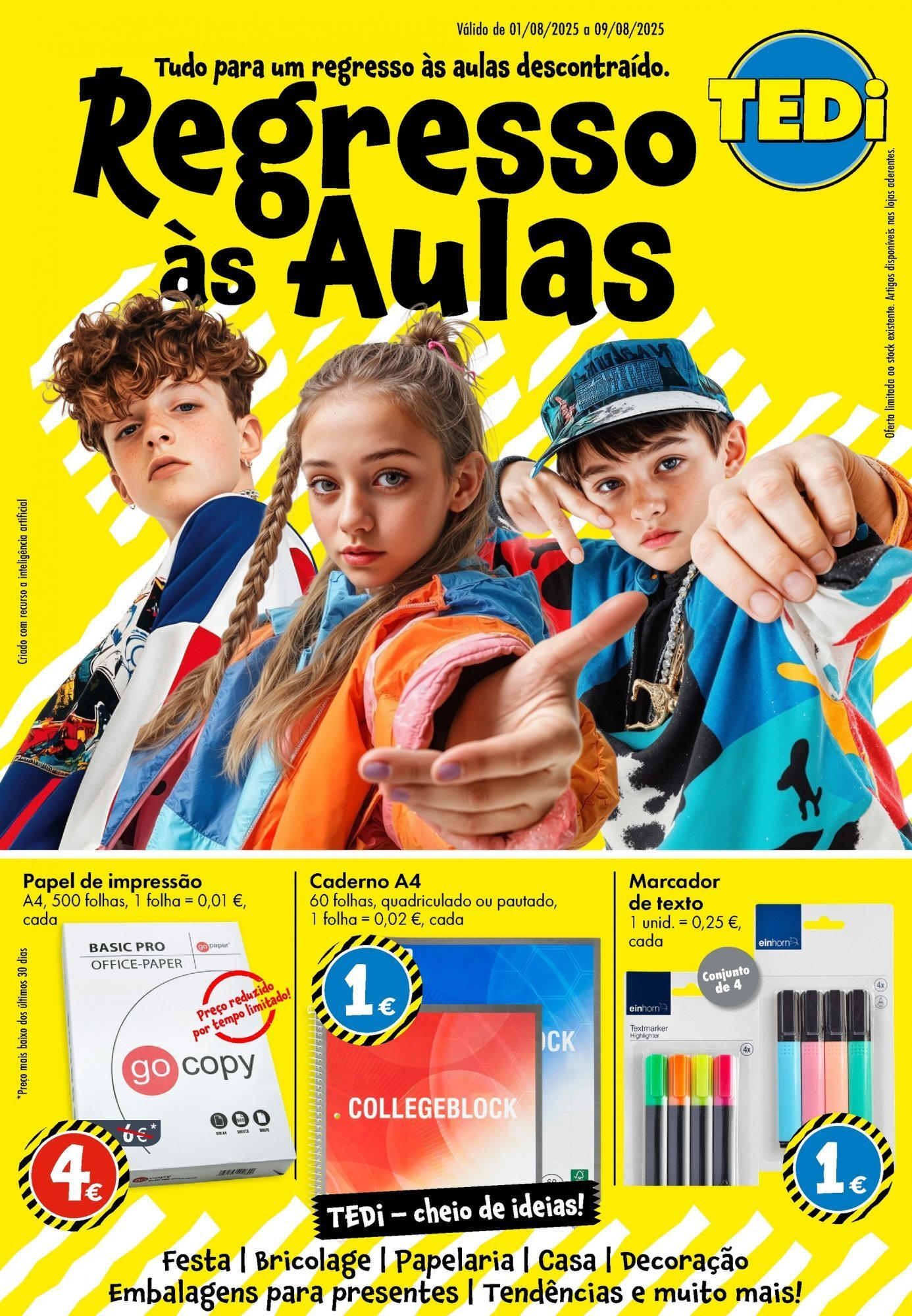 TEDi - folheto » de 06/08/2025 - 16/08/2025 | Página: 1 | Produtos: Caderno