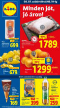 Lidl újság érvényessége 2025.08.13-ig