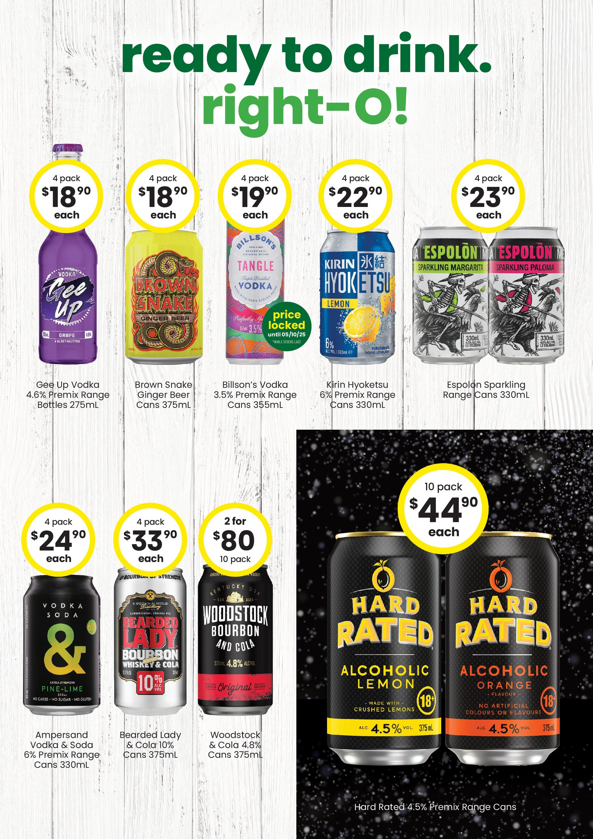 The Bottle-O Catalogue Wondunna - 11/08/2025 > weekly / monthly specials | Page: 5 | Products: Ginger, Bourbon, Vodka, Whiskey