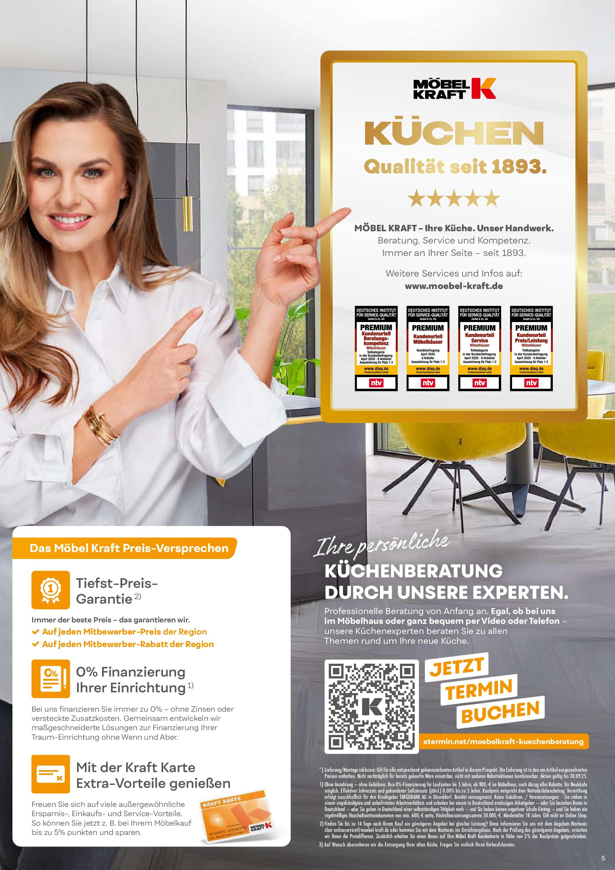 Möbel Kraft  Prospekt Markenküchen (ab 12.08.2025) zum Blättern | Seite: 5 | Produkte: Kuchen, Telefon, Video