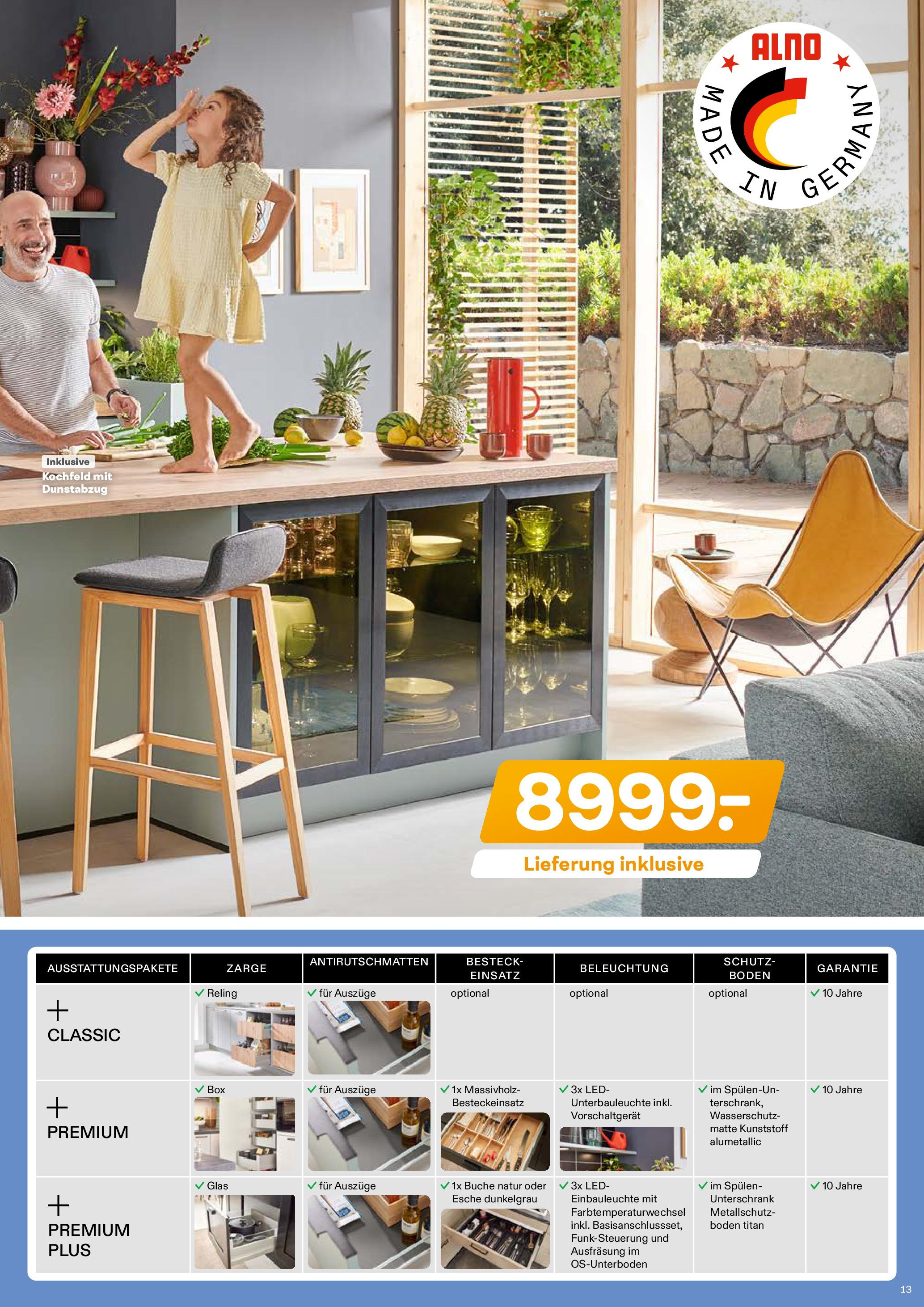 Möbel Kraft  Prospekt Markenküchen (ab 12.08.2025) zum Blättern | Seite: 13 | Produkte: Box, Kochfeld, Unterschrank, Dunstabzug