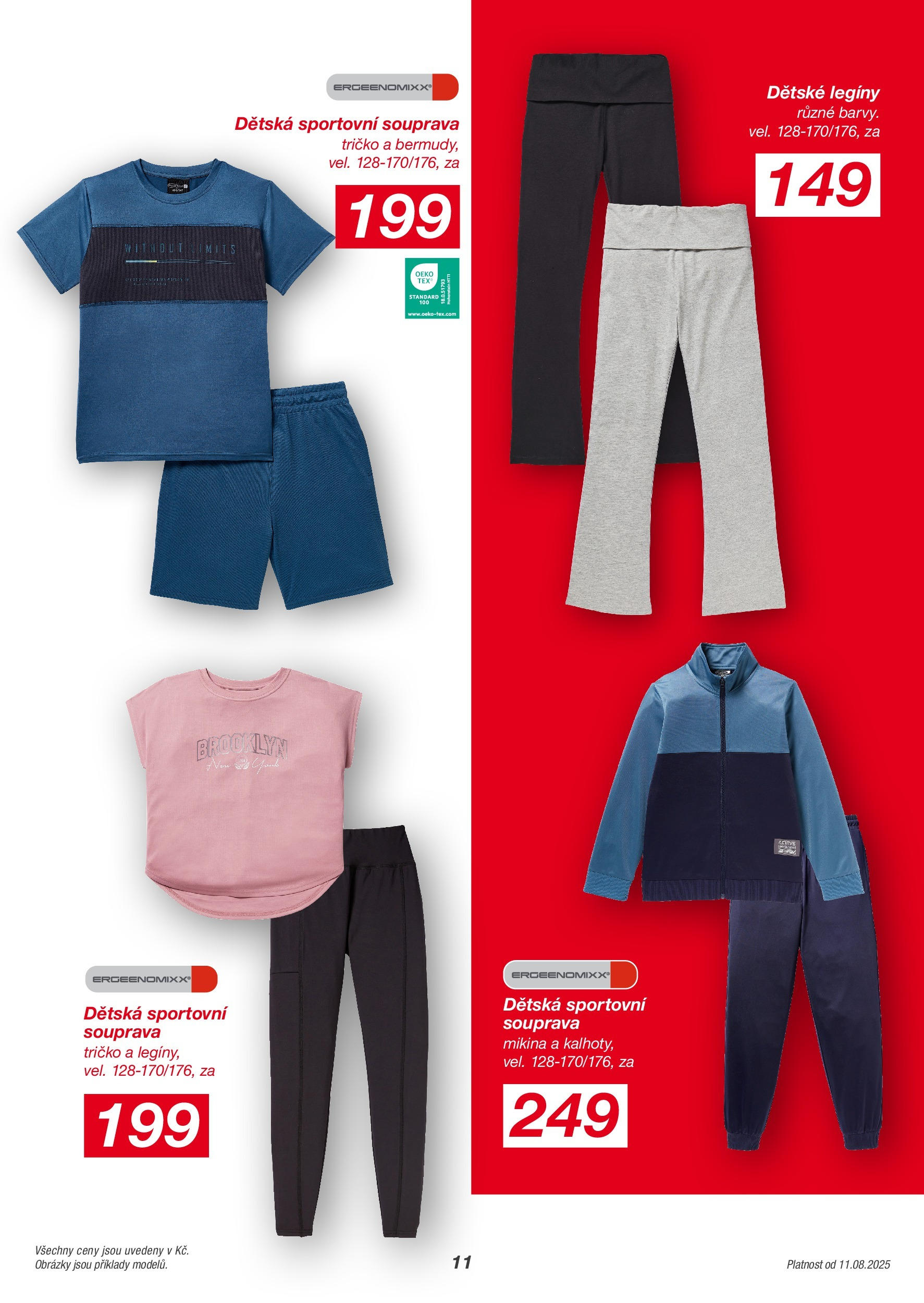 KIK leták od 11.08.2025 || Leták eshop online | Strana: 11 | Produkty: Tričko, Mikina, Legíny KIK leták 11.08.2025 - Leták příští týden | Strana: 11 | Produkty: Tričko, Mikina, Legíny