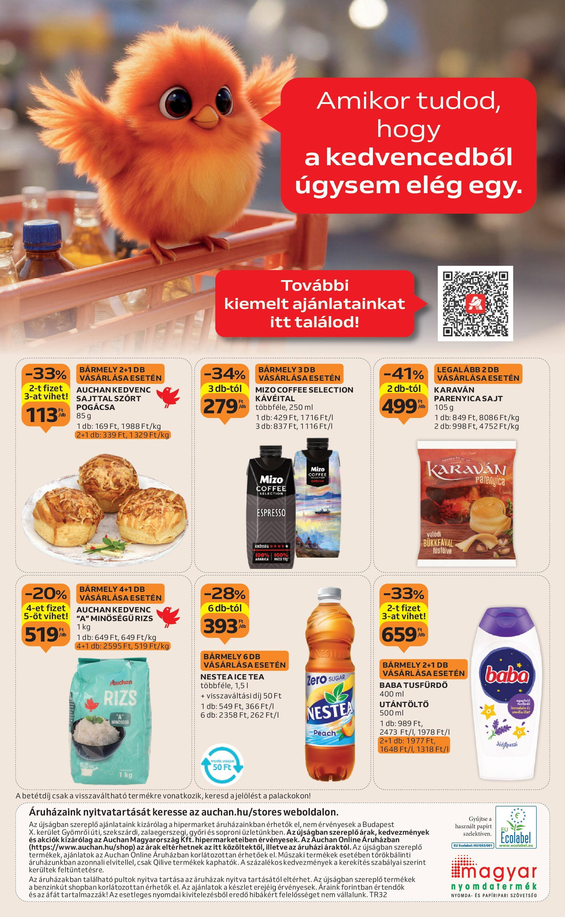 Auchan Akciós újság - 2025.08.07. -tól/töl > akció, lapozható szórólap 🛍️ | Oldal: 53 | Termékek: Parenyica, Sajt, Tea, Tusfürdő