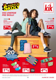 Kik leták - náhľad platný od 11.08.2025