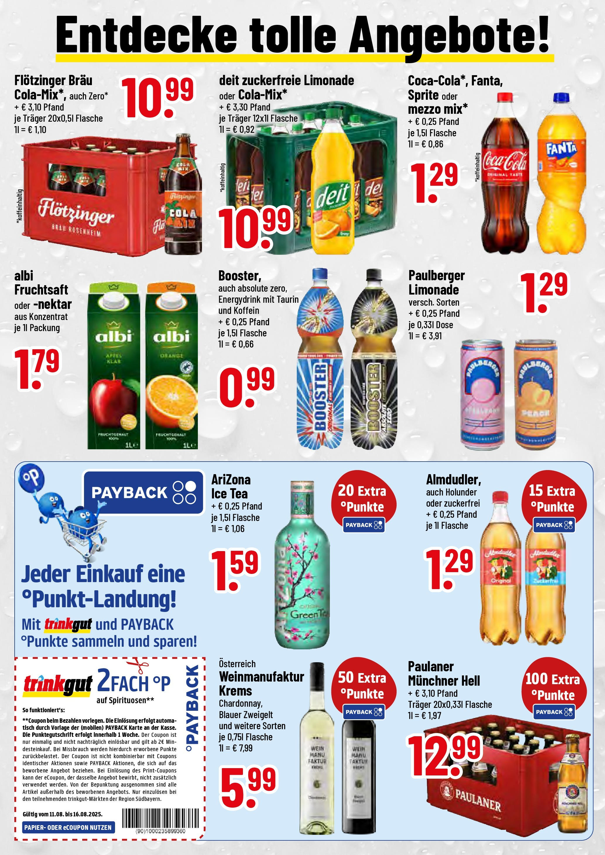 Trinkgut prospekt Bad Kötzting (ab 10.08.2025) » Angebote ab Montag | Seite: 2 | Produkte: Tisch, Äpfel, Wein, Fruchtsaft Trinkgut prospekt Bad Kötzting (ab 10.08.2025) » Angebote online | Seite: 2 | Produkte: Tisch, Äpfel, Wein, Fruchtsaft