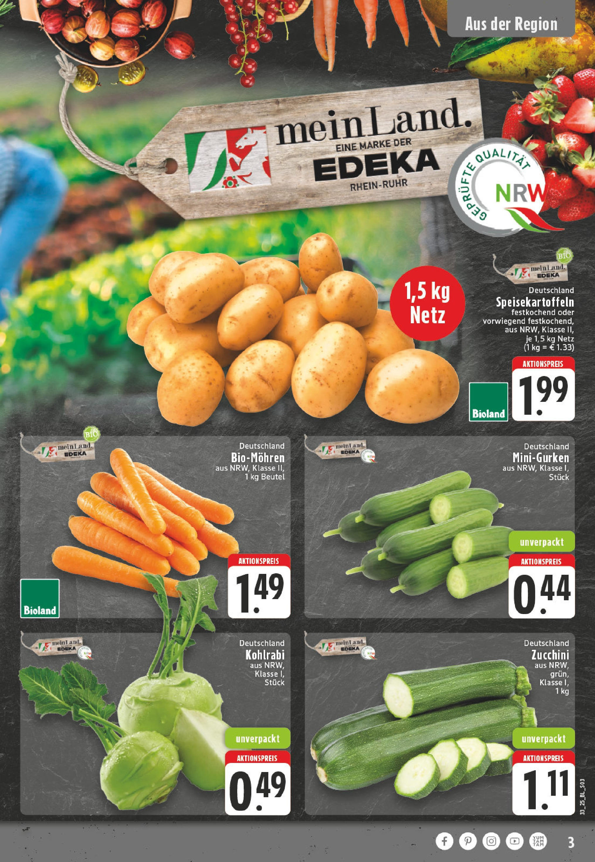 Edeka prospekt Alfter-Witterschlick (ab 10.08.2025) » Angebote Online | Seite: 3 | Produkte: Kohlrabi, Zucchini Edeka prospekt Alfter-Witterschlick (ab 10.08.2025) » Angebote Online | Seite: 3 | Produkte: Kohlrabi, Zucchini