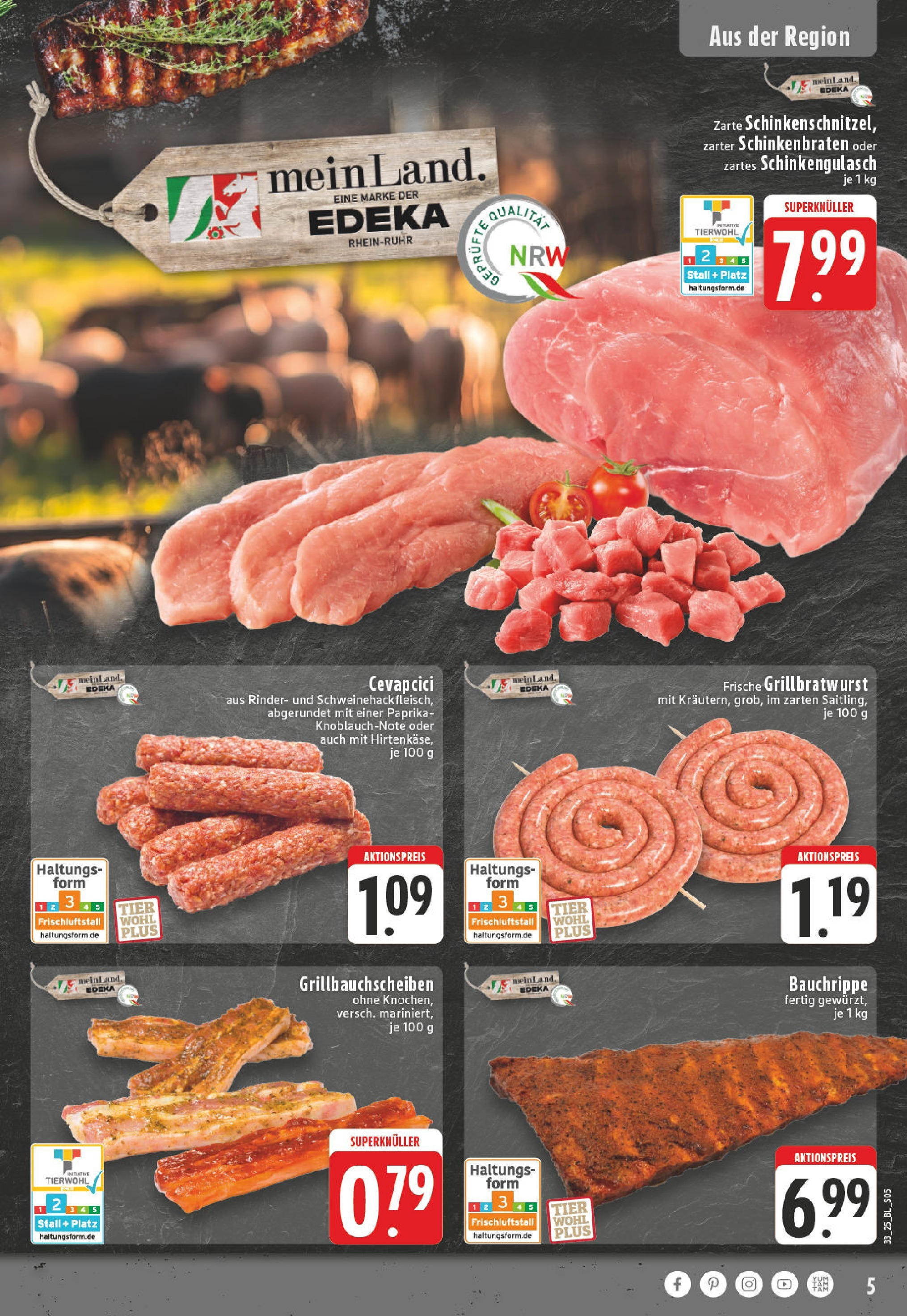 Edeka prospekt Alfter-Witterschlick (ab 10.08.2025) » Angebote Online | Seite: 5 | Produkte: Cevapcici, Paprika Edeka prospekt Alfter-Witterschlick (ab 10.08.2025) » Angebote Online | Seite: 5 | Produkte: Cevapcici, Paprika