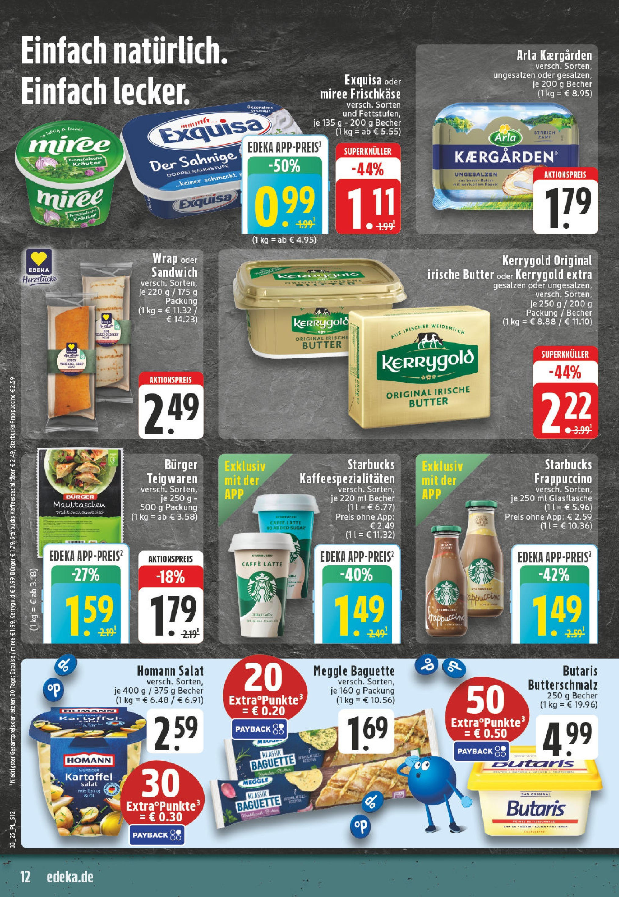 Edeka prospekt Titz	 (ab 11.08.2025) » Angebote Online | Seite: 12 | Produkte: Öl, Burger, Baguette, Maultaschen