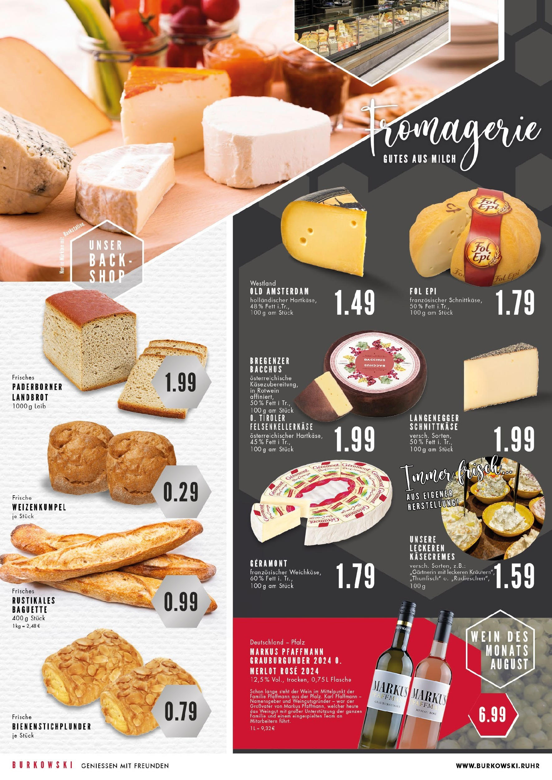 Edeka prospekt Essen (ab 11.08.2025) » Angebote Online | Seite: 2 | Produkte: Geramont, Rotwein, Baguette, Wein Edeka prospekt Essen (ab 11.08.2025) » Angebote Online | Seite: 2 | Produkte: Geramont, Rotwein, Baguette, Wein