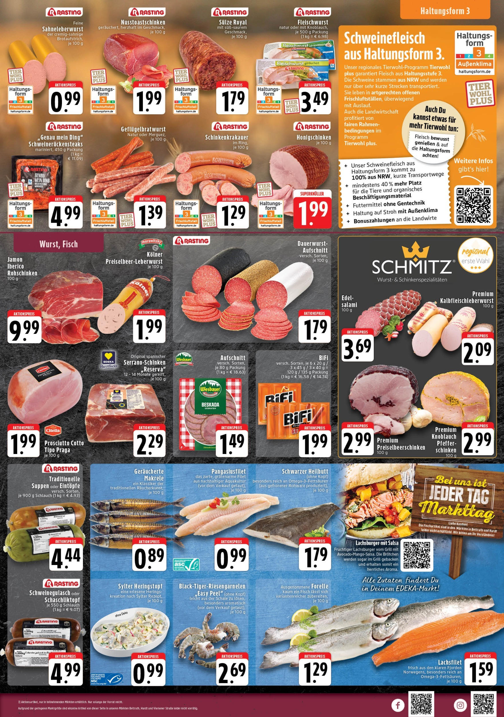 Edeka prospekt Mönchengladbach	 (ab 11.08.2025) » Angebote Online | Seite: 3 | Produkte: Schweinegulasch, Burger, Pfeffer, Steak