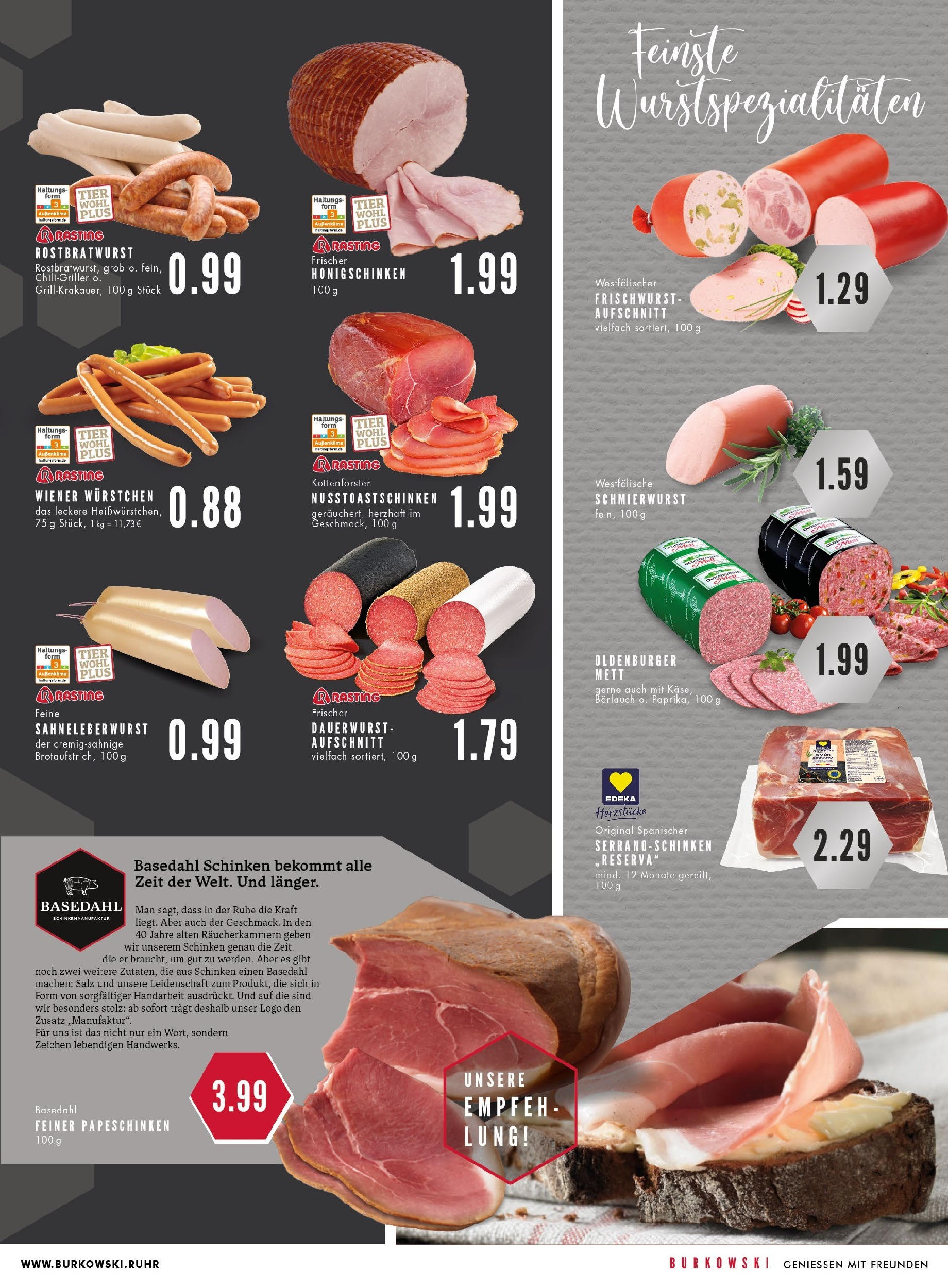 Edeka prospekt Essen (ab 11.08.2025) » Angebote Online | Seite: 5 | Produkte: Wiener wurstchen, Salz, Salami, Schinken Edeka prospekt Essen (ab 11.08.2025) » Angebote Online | Seite: 5 | Produkte: Wiener wurstchen, Salz, Salami, Schinken