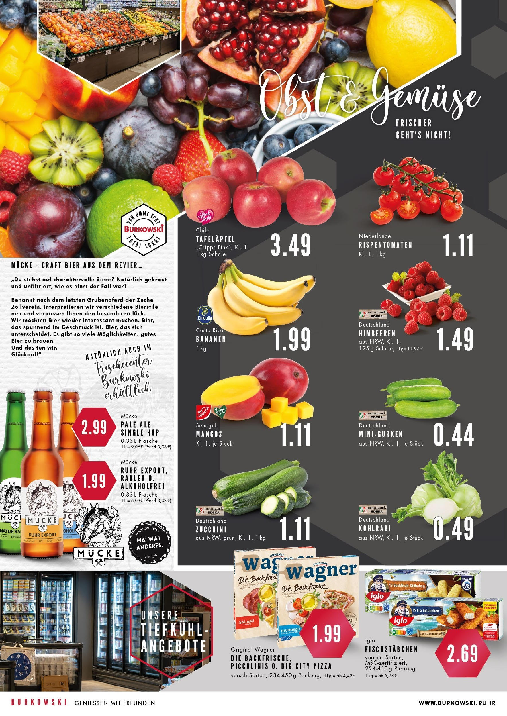 Edeka prospekt Essen (ab 11.08.2025) » Angebote Online | Seite: 6 | Produkte: Iglo, Fischstabchen, Gemüse, Salami Edeka prospekt Essen (ab 11.08.2025) » Angebote Online | Seite: 6 | Produkte: Iglo, Fischstabchen, Gemüse, Salami
