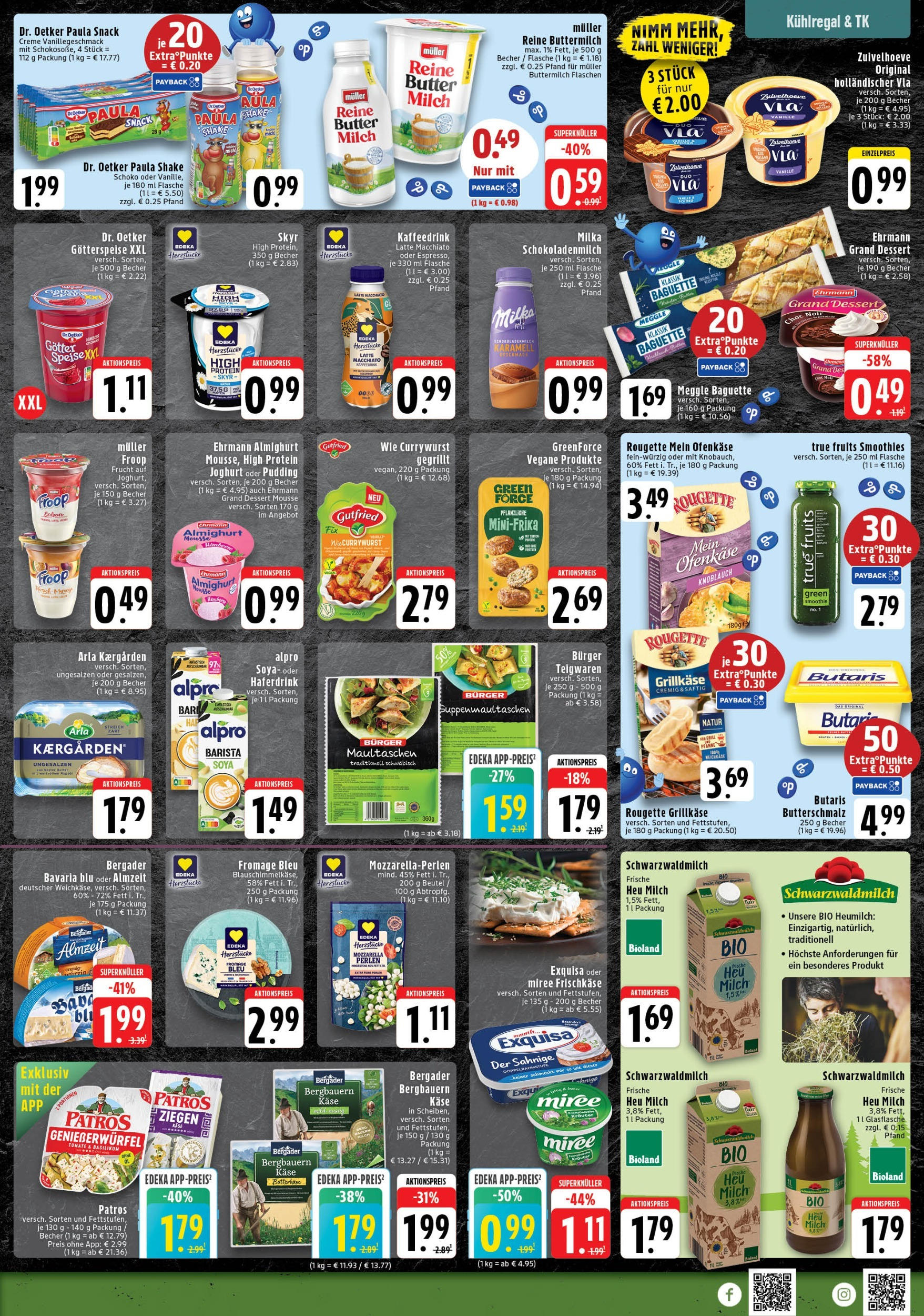 Edeka prospekt Mönchengladbach	 (ab 11.08.2025) » Angebote Online | Seite: 5 | Produkte: Buttermilch, Ehrmann almighurt, Mozzarella, Patros