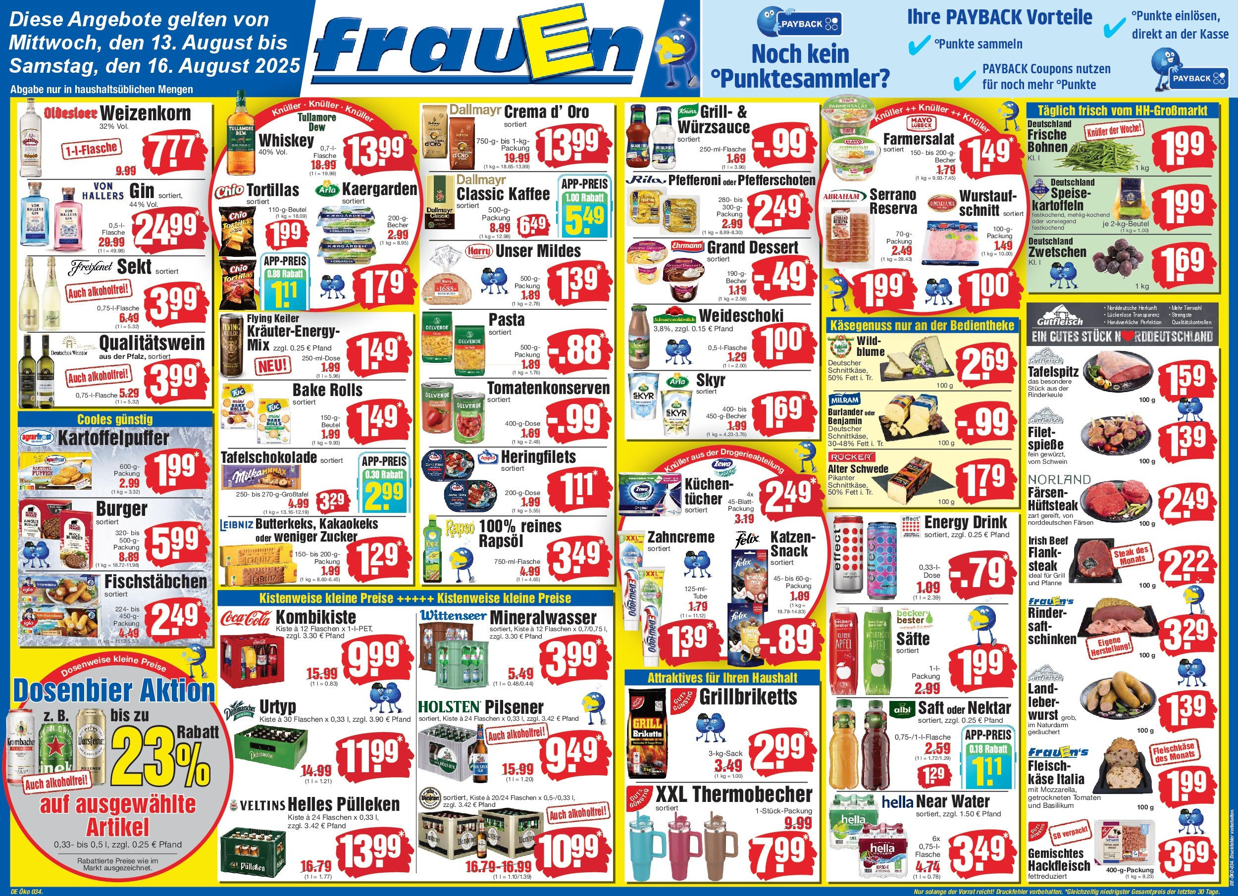 Edeka prospekt Heide (ab 13.08.2025) » Angebote Online | Seite: 1 | Produkte: Helles pulleken, Käse, Holsten, Chio tortillas Edeka prospekt Heide (ab 13.08.2025) » Angebote Online | Seite: 1 | Produkte: Helles pulleken, Käse, Holsten, Chio tortillas