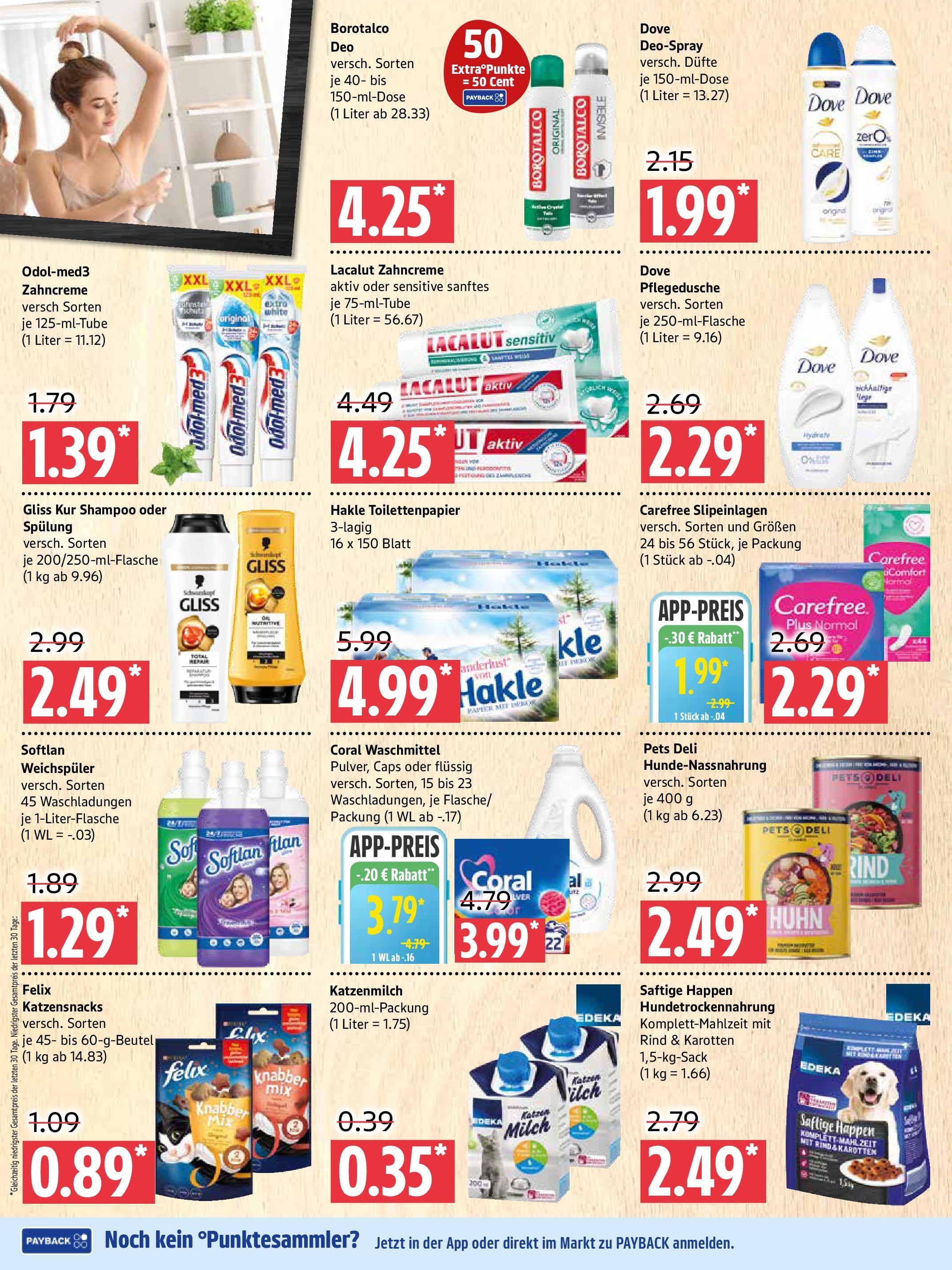 Marktkauf - Marktkauf: Wochenangebote (ab 11.08.2025) » Angebote online | Seite: 8 | Produkte: Coral, Spülung, Weichspüler, Toilettenpapier