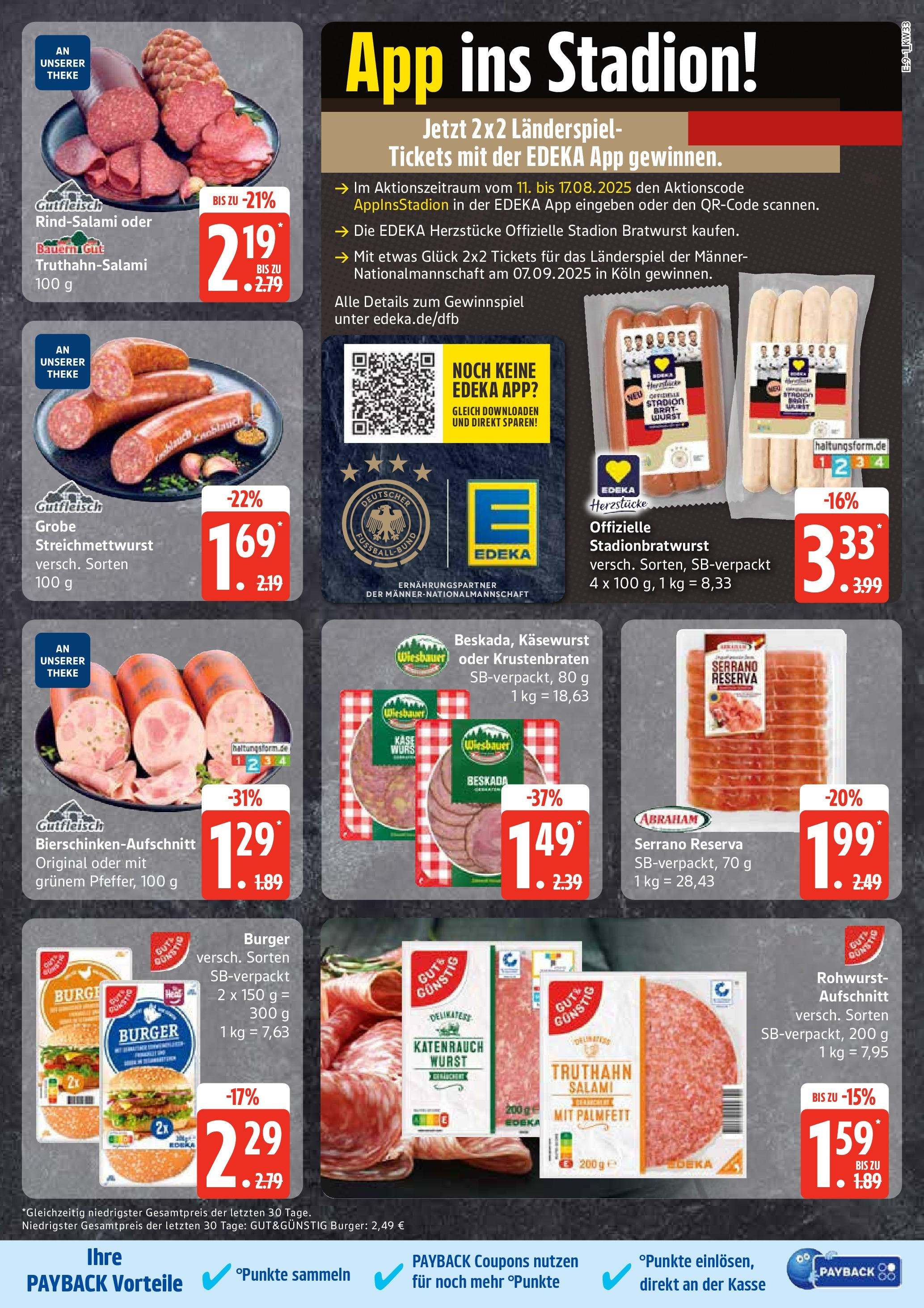 Edeka prospekt Ratzeburg	 (ab 11.08.2025) » Angebote Online | Seite: 9 | Produkte: Käse, Krustenbraten, Fußball, Wurst