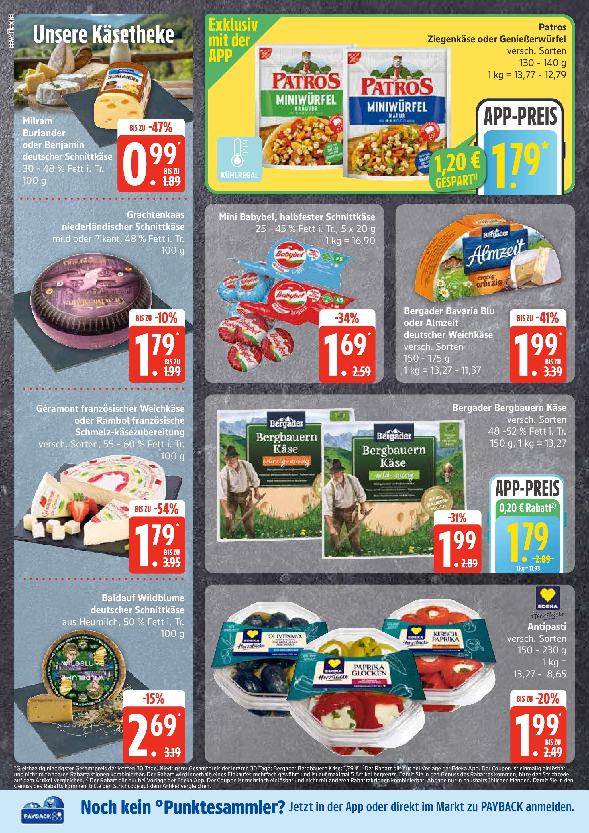 Edeka prospekt Ratzeburg	 (ab 11.08.2025) » Angebote Online | Seite: 10 | Produkte: Geramont, Käse, Milram, Babybel