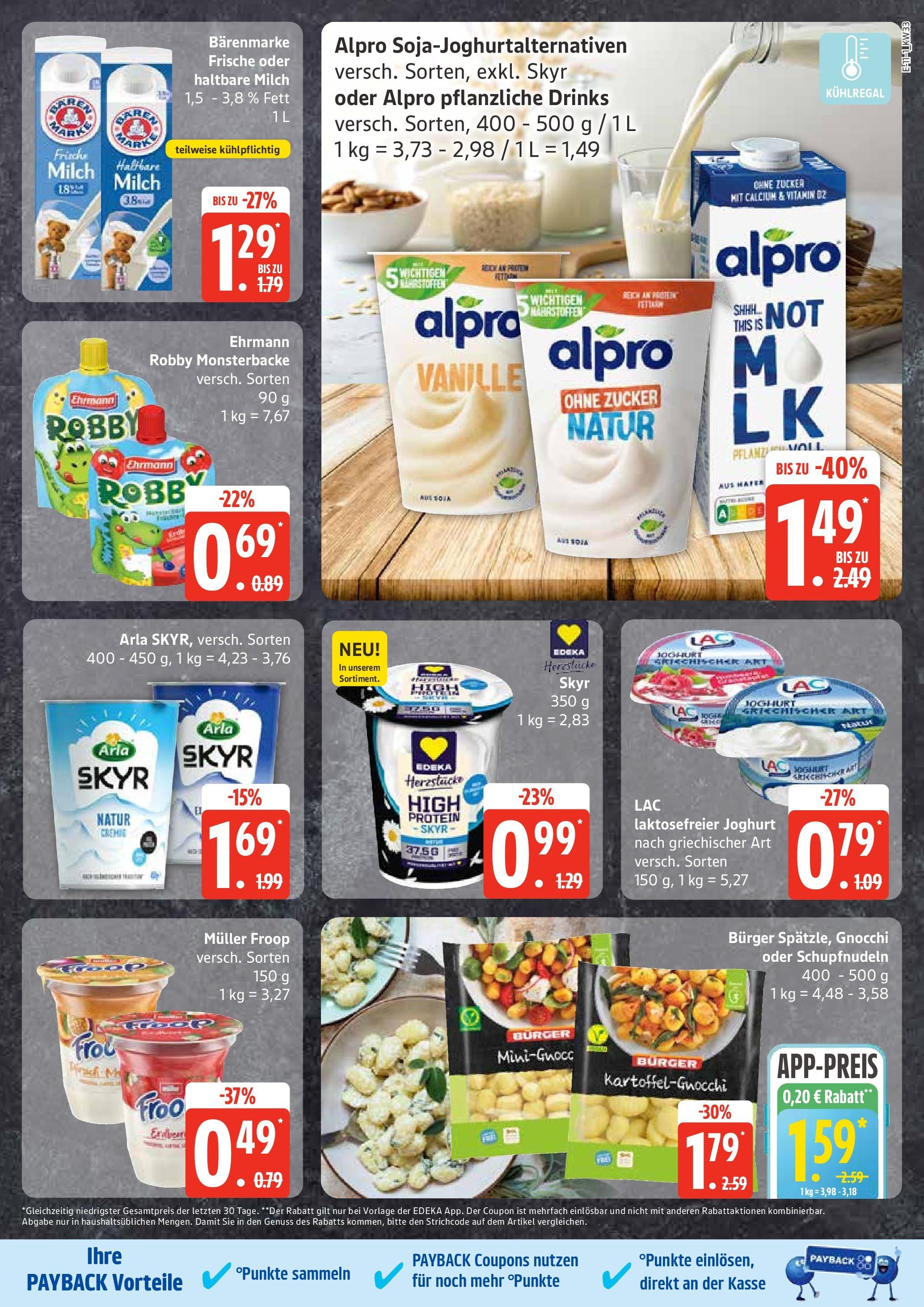 Edeka prospekt Ratzeburg	 (ab 11.08.2025) » Angebote Online | Seite: 11 | Produkte: Froop, Milch, Skyr, Pasta